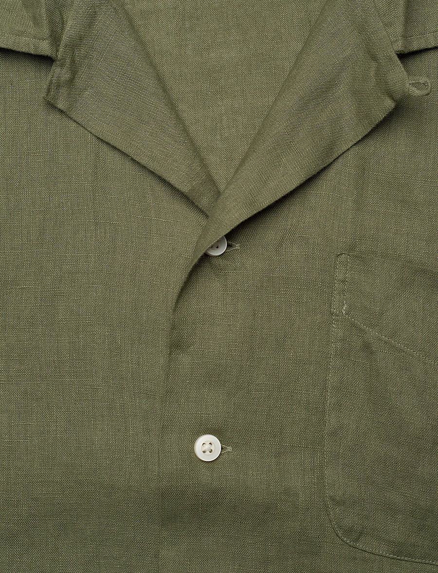 Polo Ralph Lauren - Classic Fit Linen Camp Shirt - hørskjorter - garden trail - 2