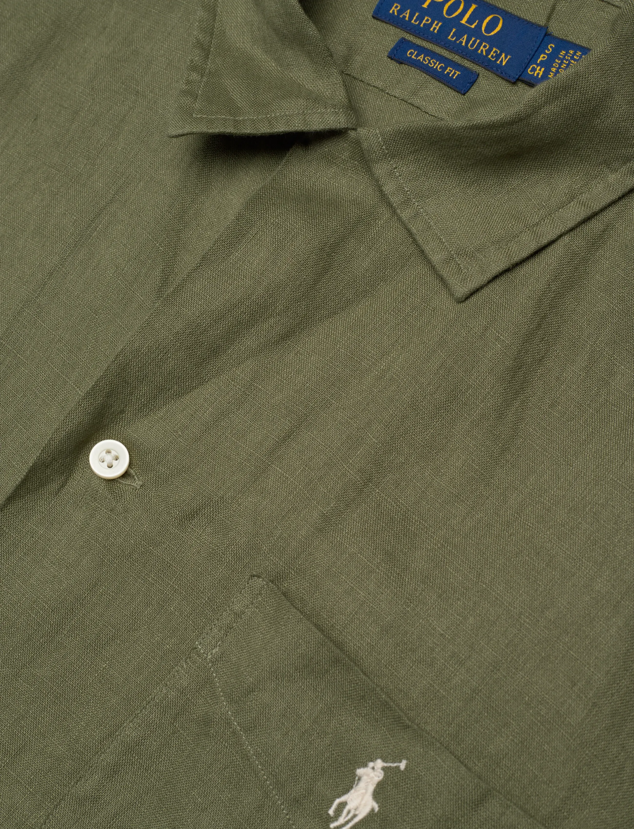 Polo Ralph Lauren - Classic Fit Linen Camp Shirt - hørskjorter - garden trail - 3