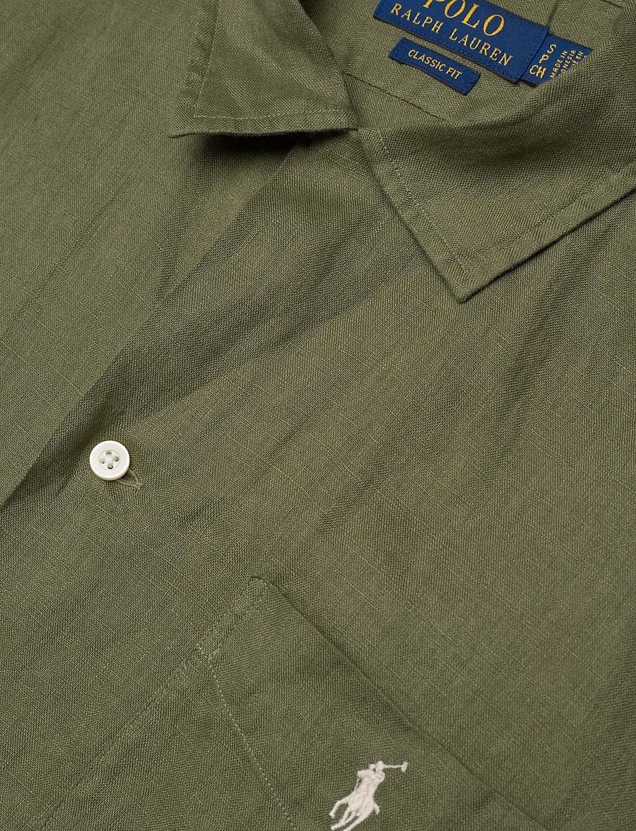 Polo Ralph Lauren - Classic Fit Linen Camp Shirt - hørskjorter - garden trail - 3