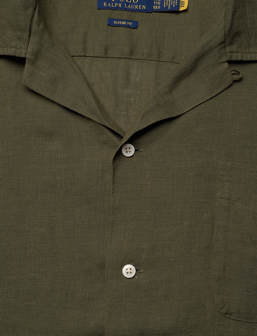 Polo Ralph Lauren - Classic Fit Linen Camp Shirt - hørskjorter - new olive - 2
