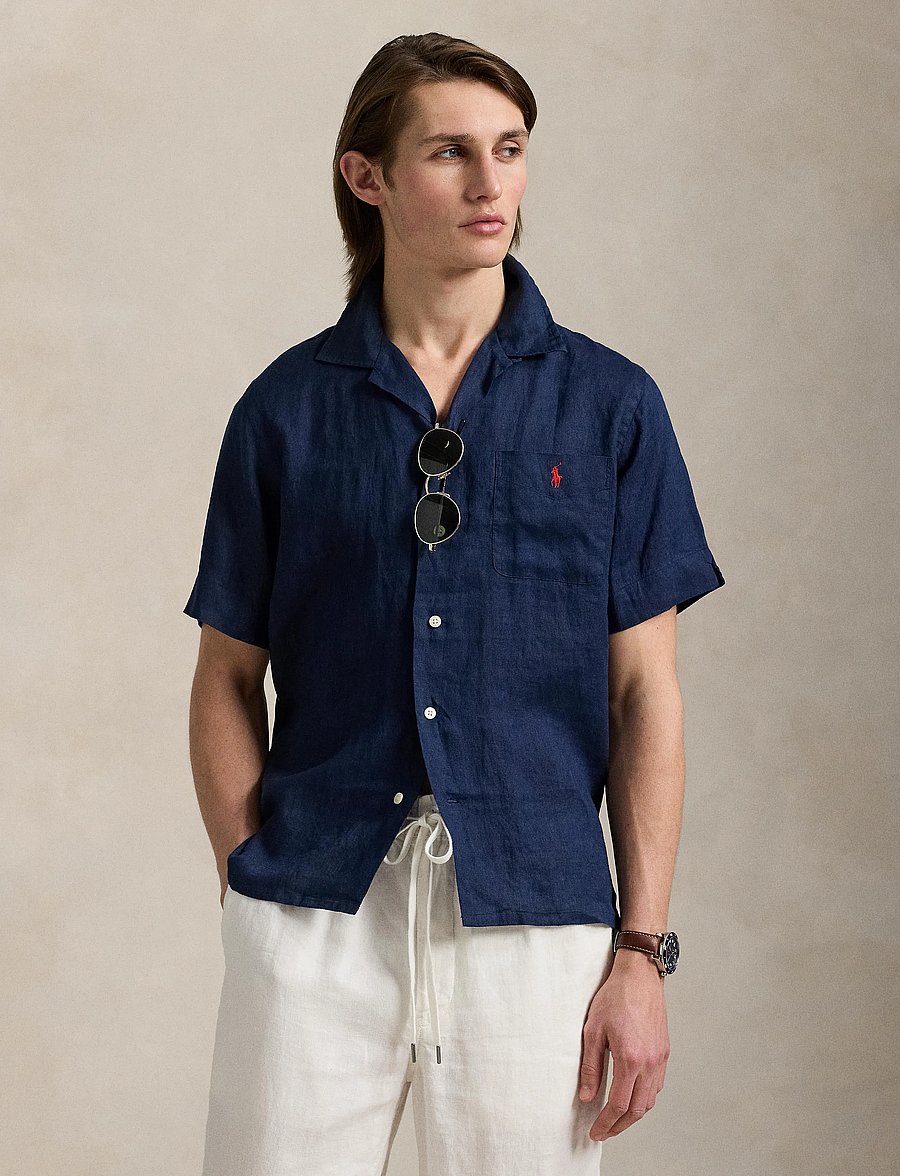 Polo Ralph Lauren - Classic Fit Linen Camp Shirt - leinenhemden - newport navy - 3