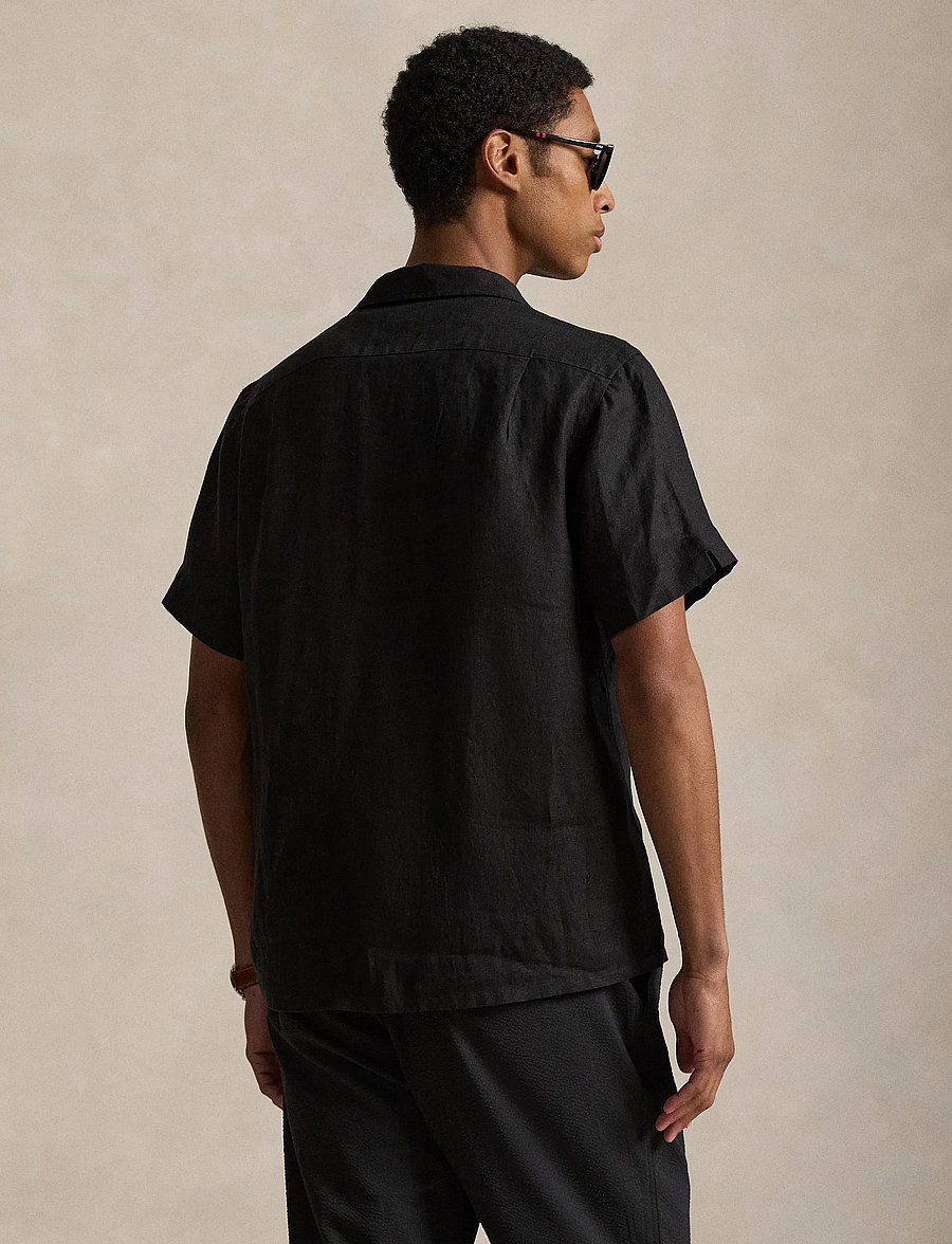 Polo Ralph Lauren - Classic Fit Linen Camp Shirt - chemises de lin - polo black - 5