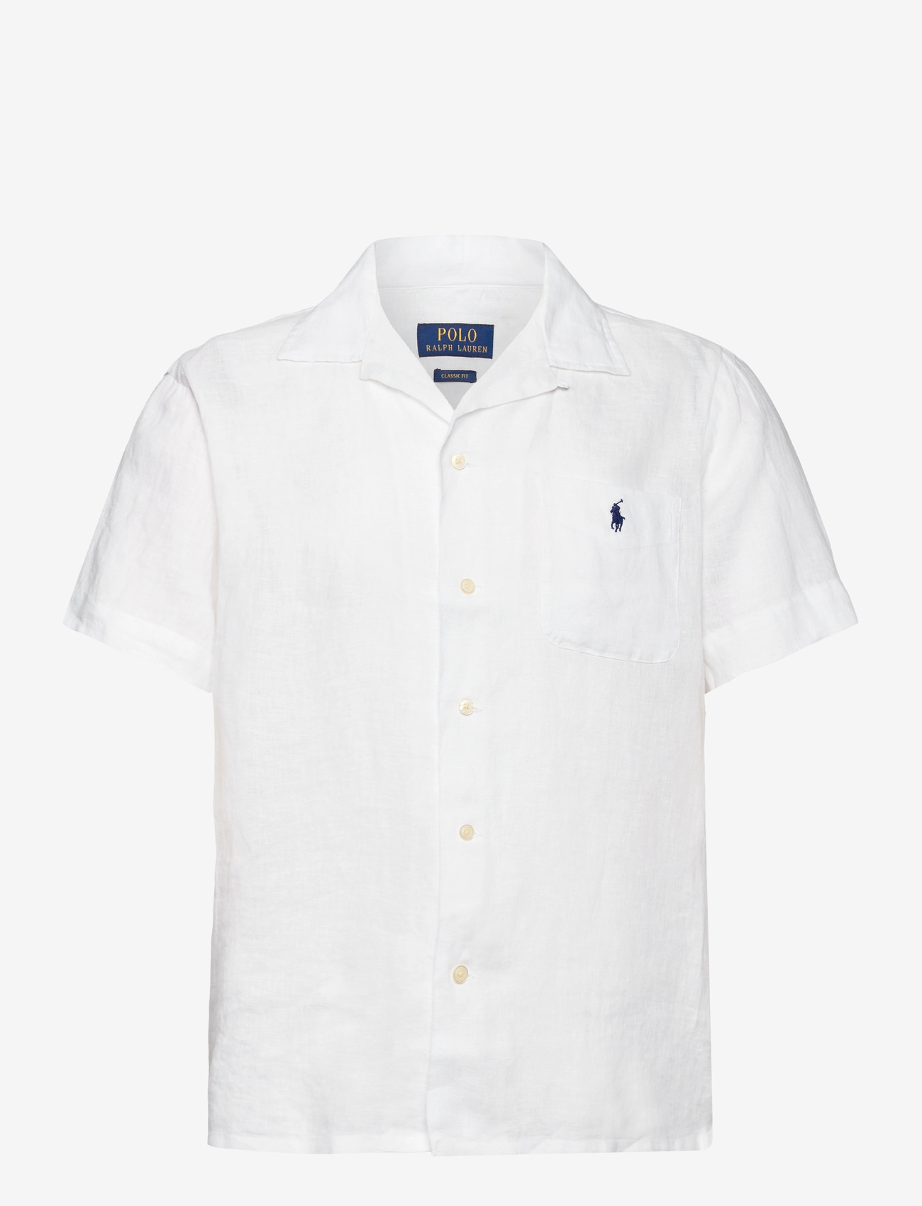 Polo Ralph Lauren - Classic Fit Linen Camp Shirt - basic-hemden - white - 0