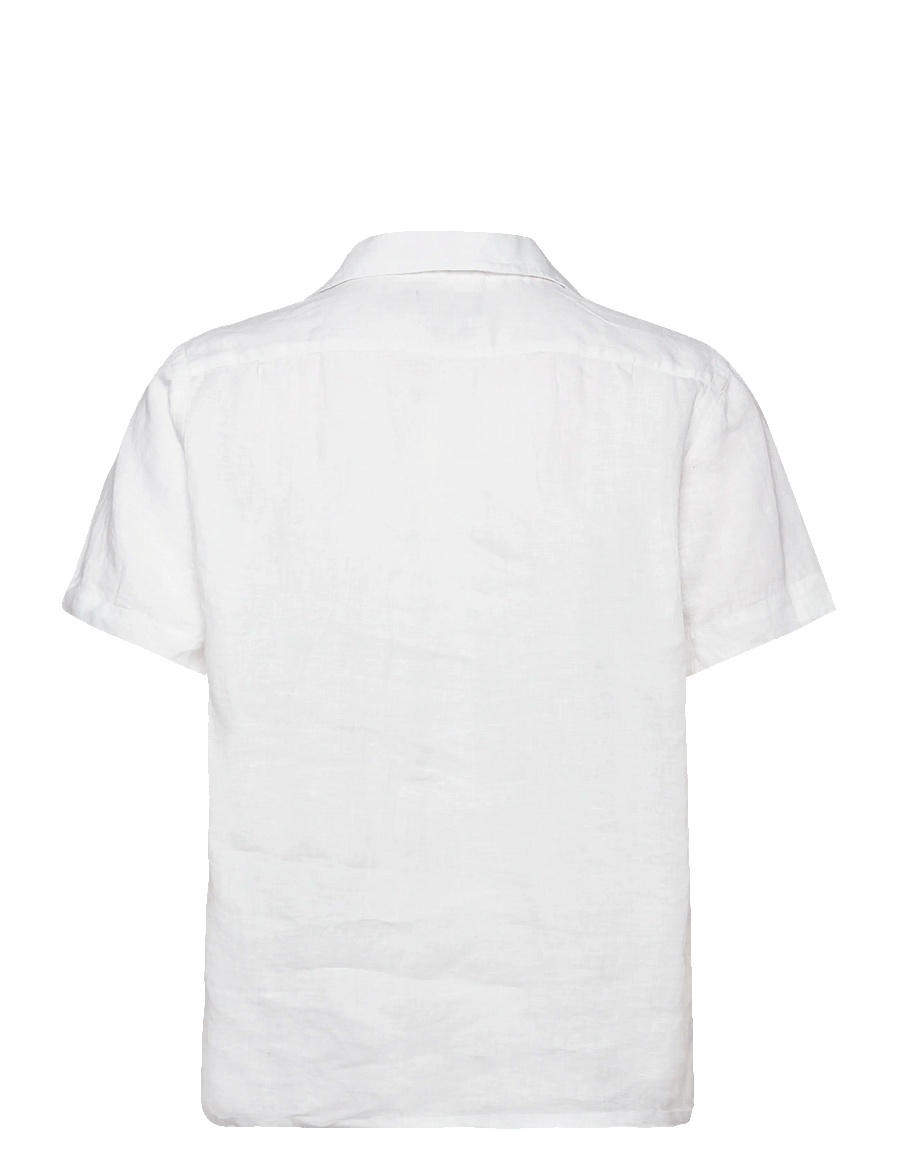 Polo Ralph Lauren - Classic Fit Linen Camp Shirt - hørskjorter - white - 1