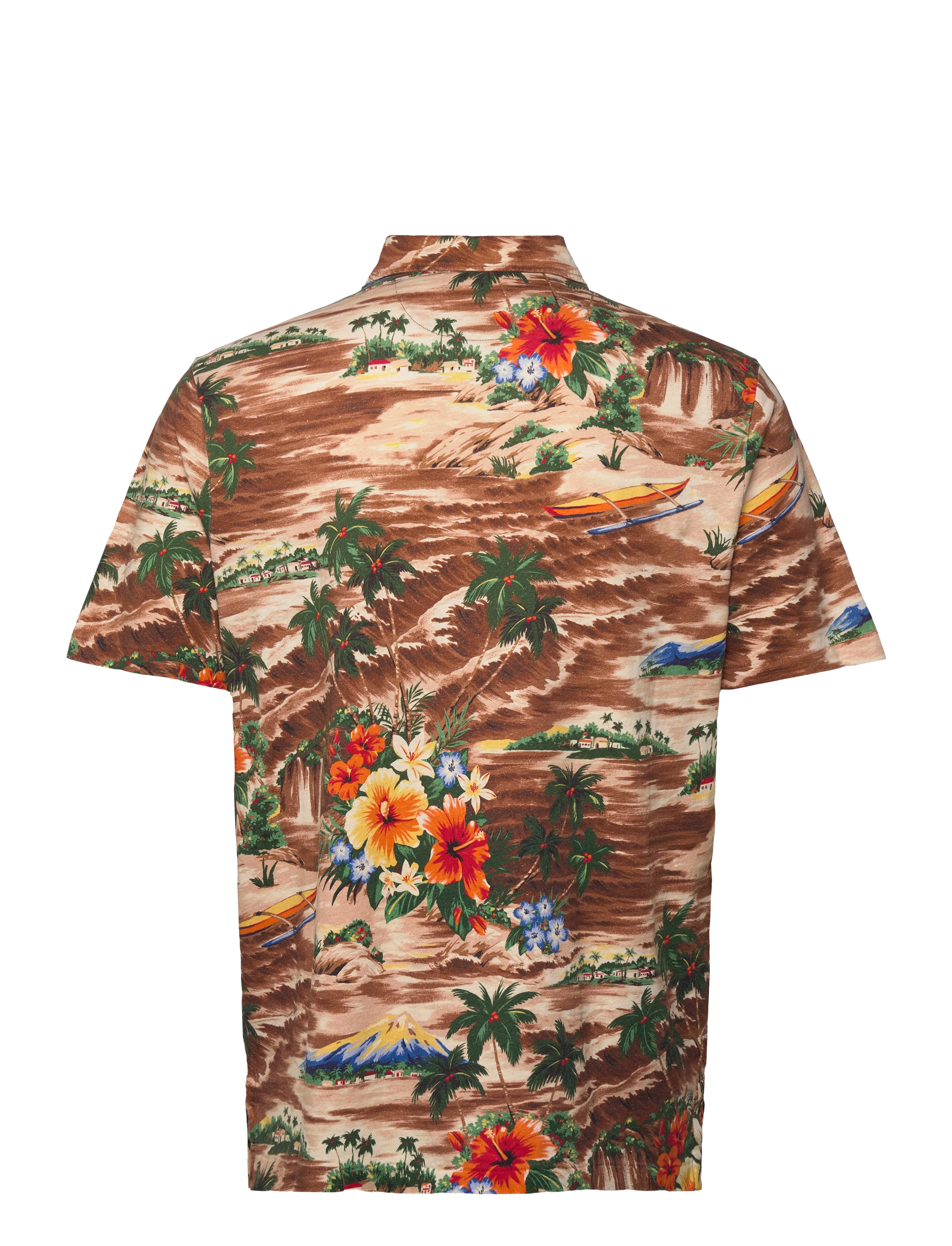 Polo Ralph Lauren - Classic Fit Tropical Linen-Cotton Polo - outrigger scenic - 1