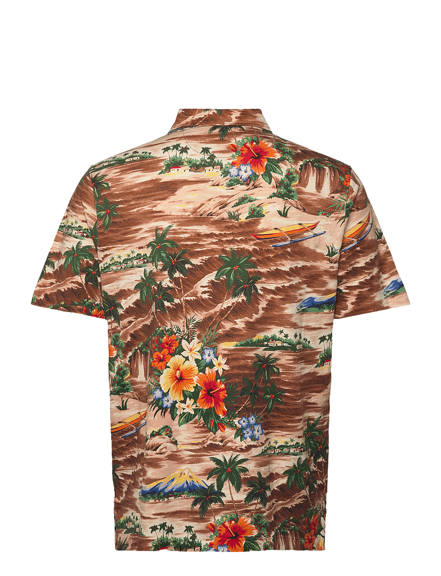 Polo Ralph Lauren - Classic Fit Tropical Linen-Cotton Polo - outrigger scenic - 1