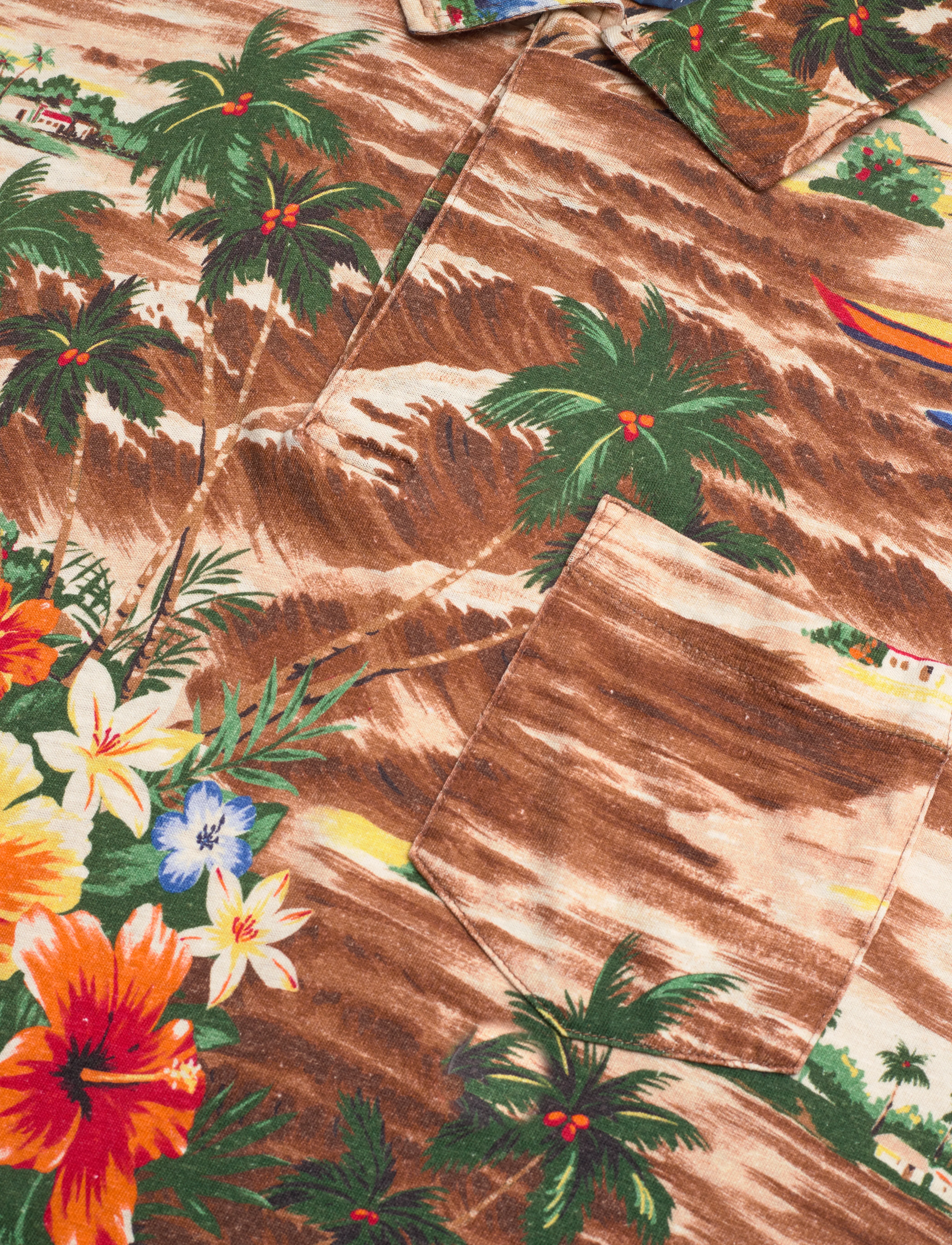 Polo Ralph Lauren - Classic Fit Tropical Linen-Cotton Polo - outrigger scenic - 2