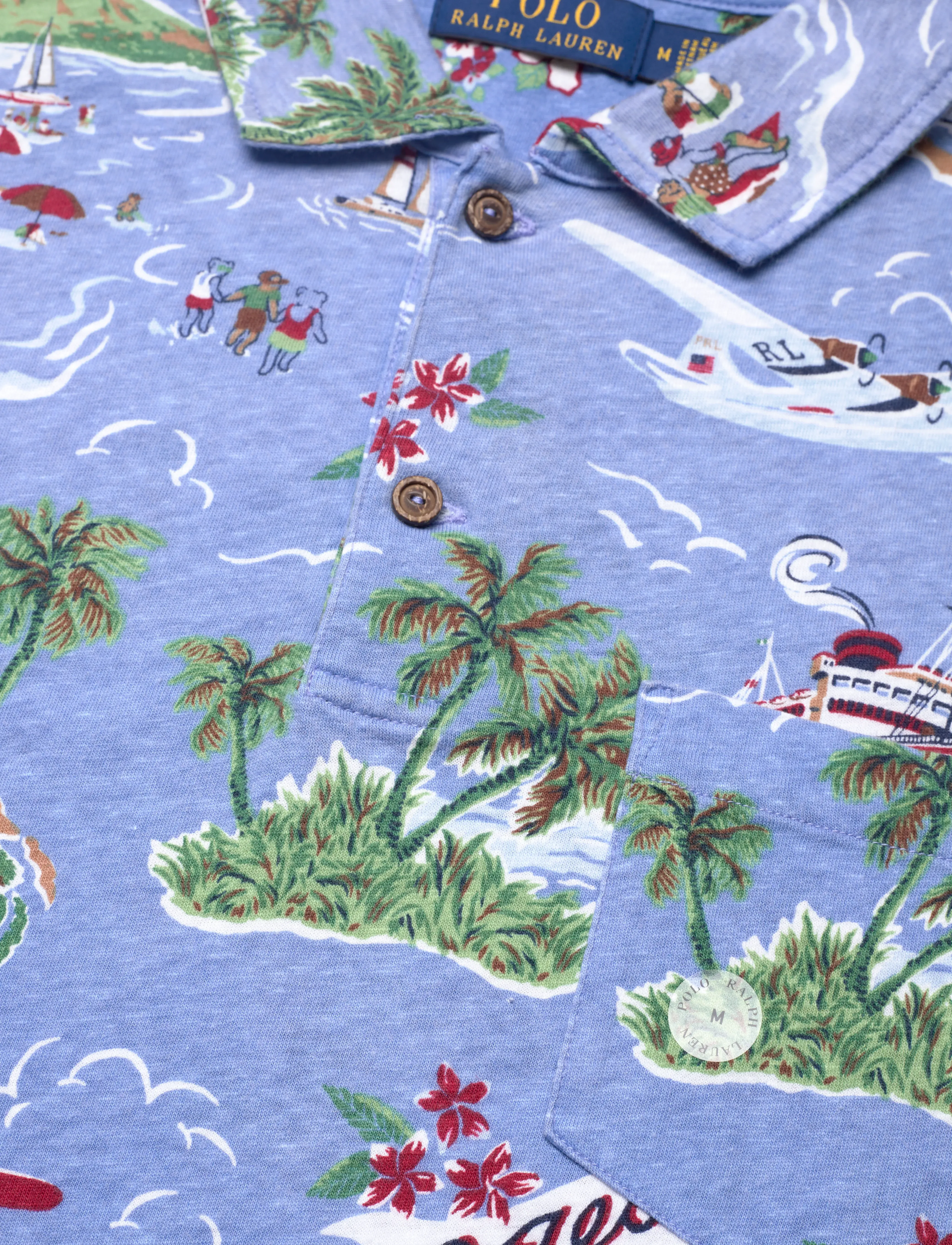 Polo Ralph Lauren - COTTON LINEN JERSEY-SSL-PSH - on holiday bear p - 2