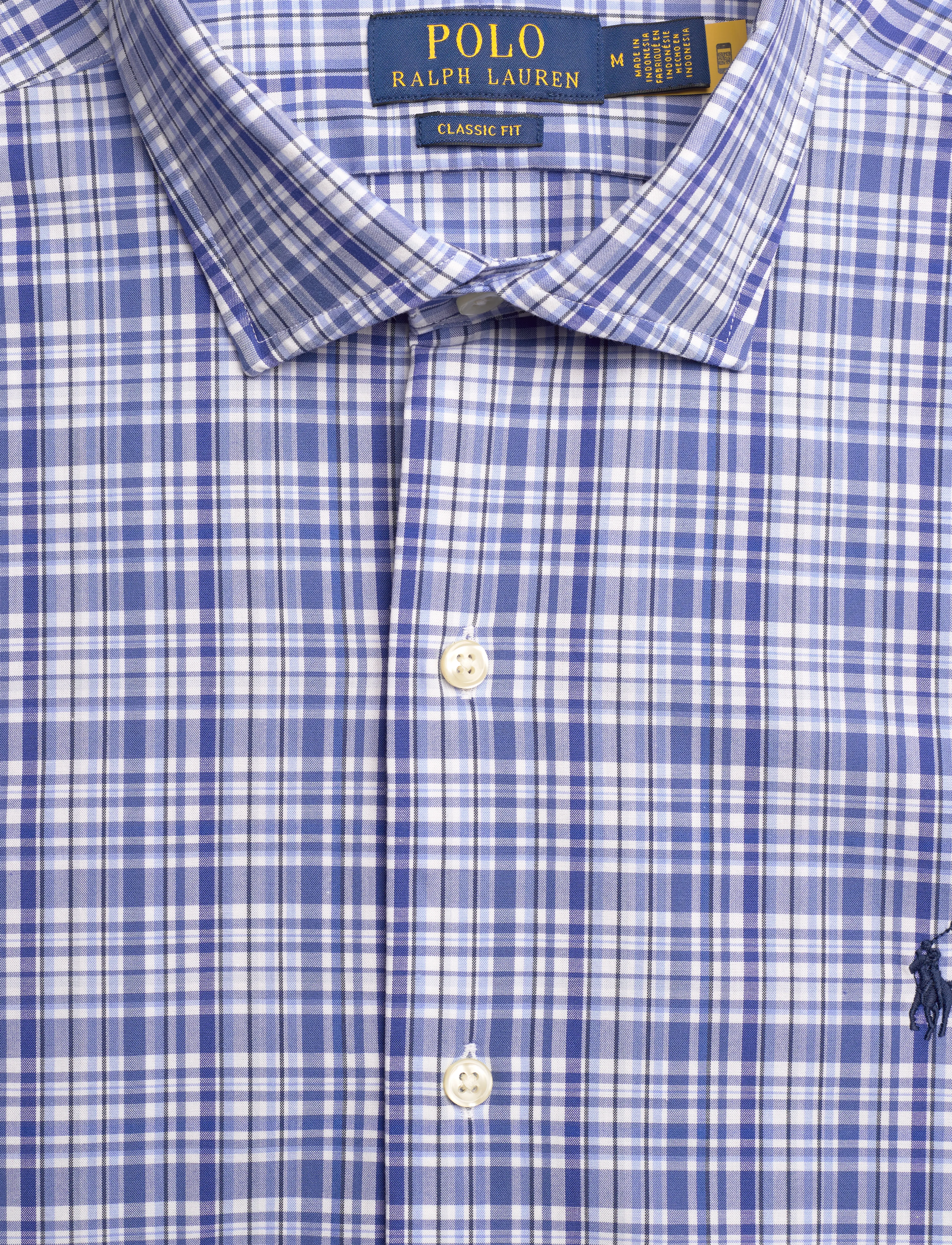 Polo Ralph Lauren - Classic Fit Plaid Stretch Poplin Shirt - 6661a blue multi - 2