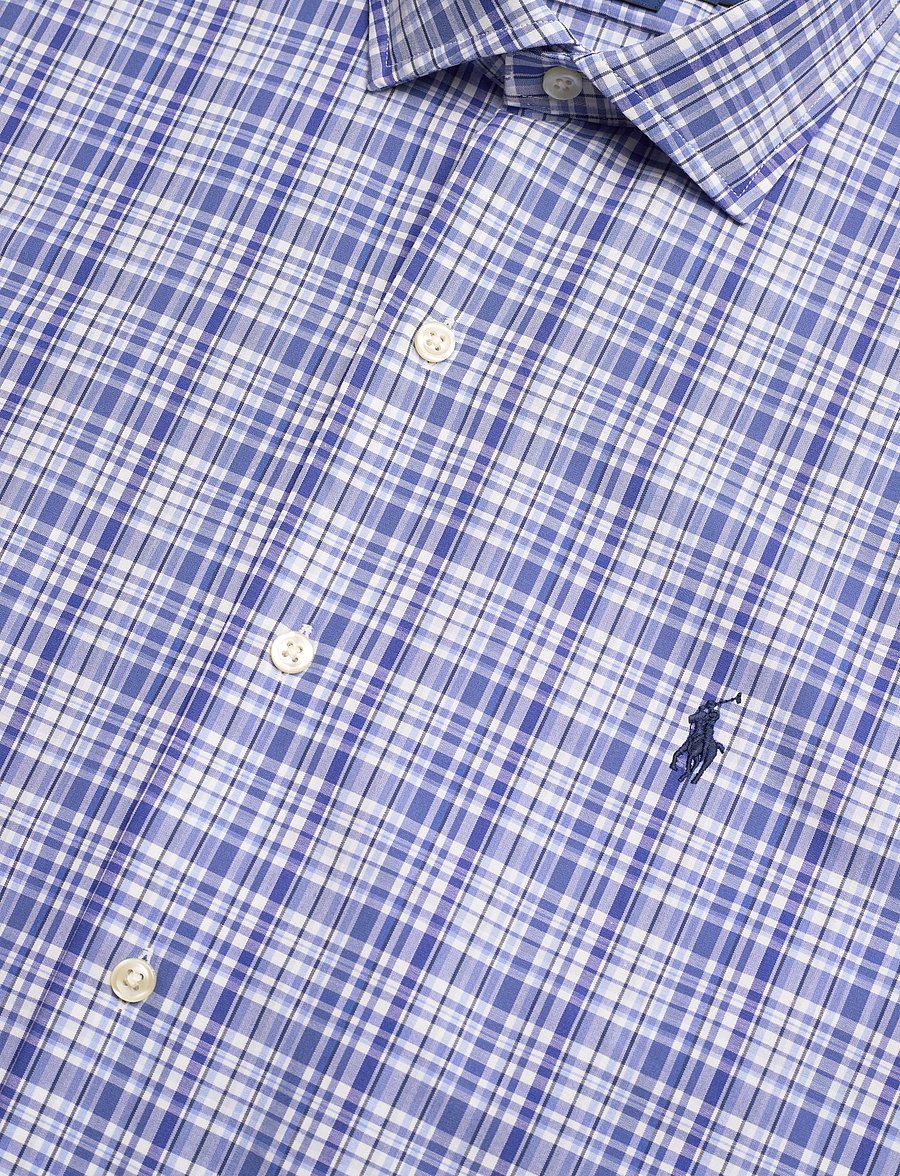Polo Ralph Lauren - Classic Fit Plaid Stretch Poplin Shirt - 6661a blue multi - 3