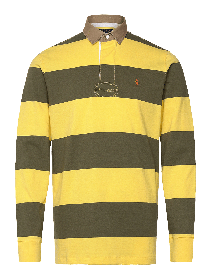 Polo Ralph Lauren - Classic Fit Khaki-Collar Rugby Shirt - långärmade pikéer - new olive/sunfish - 0