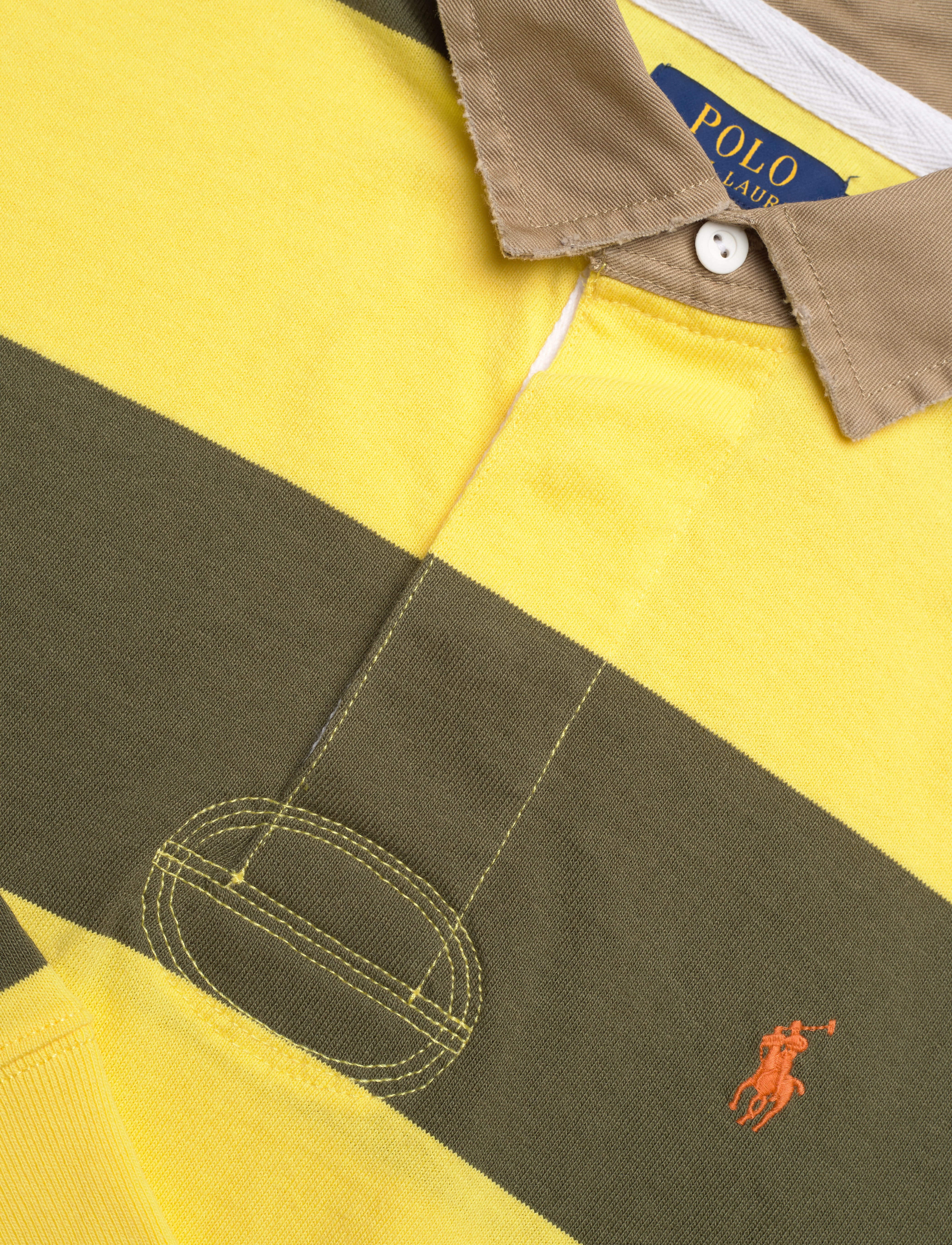 Polo Ralph Lauren - Classic Fit Khaki-Collar Rugby Shirt - new olive/sunfish - 2