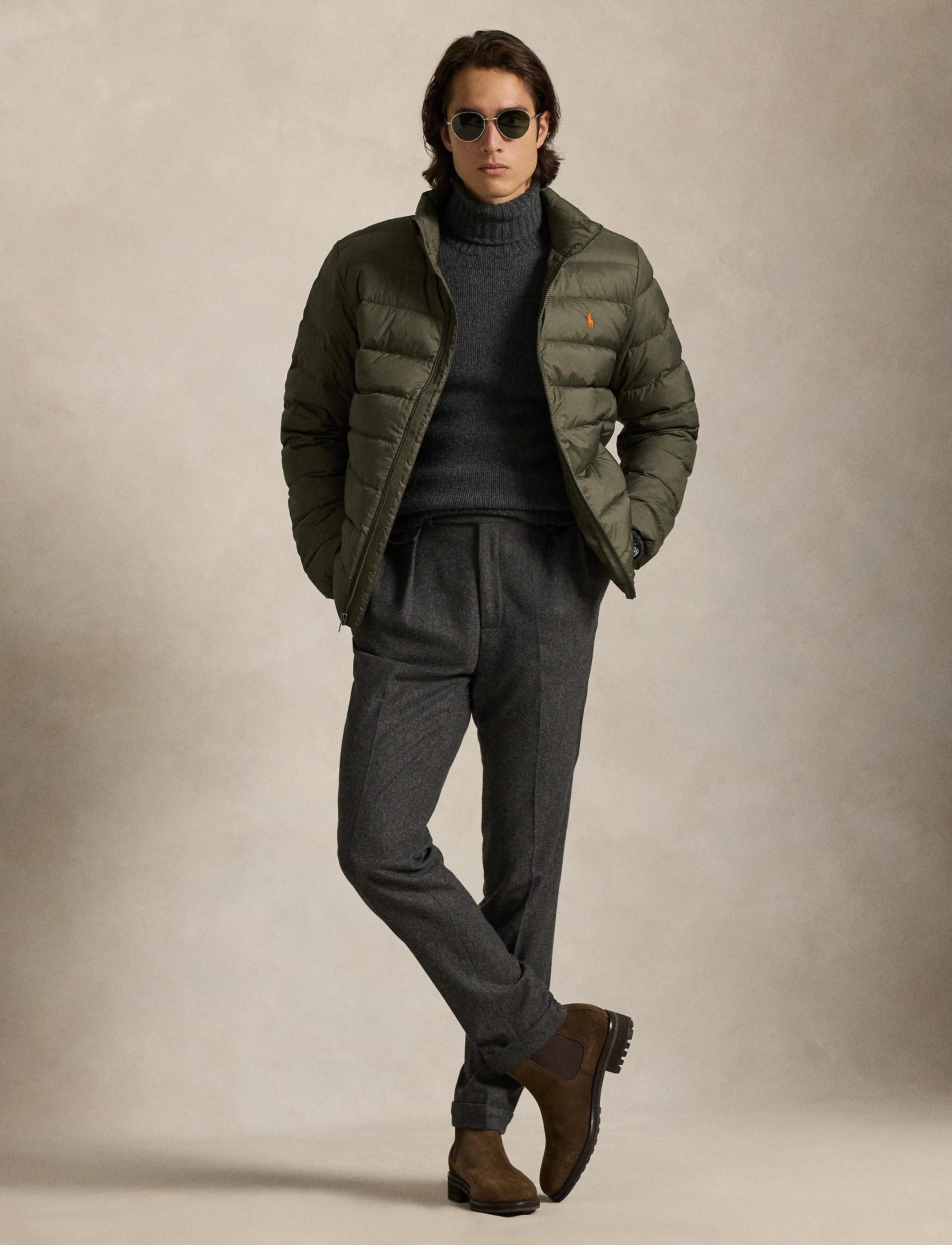 Polo Ralph Lauren The Colden Packable Matte Jacket - Jacken - RANGER GREEN / khaki/green