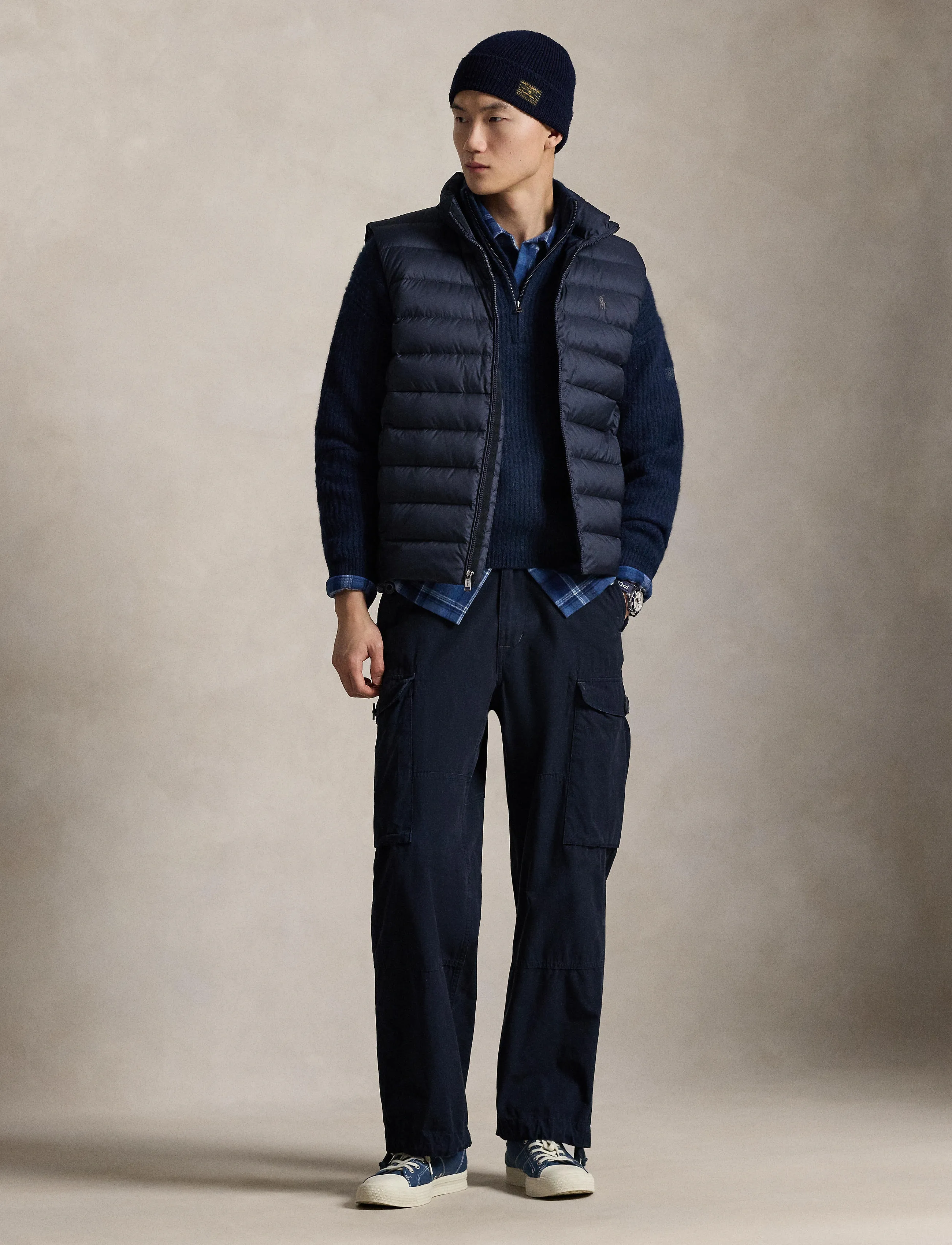 Polo Ralph Lauren The Colden Packable Matte Vest - Vests - COLLECTION NAVY / navy