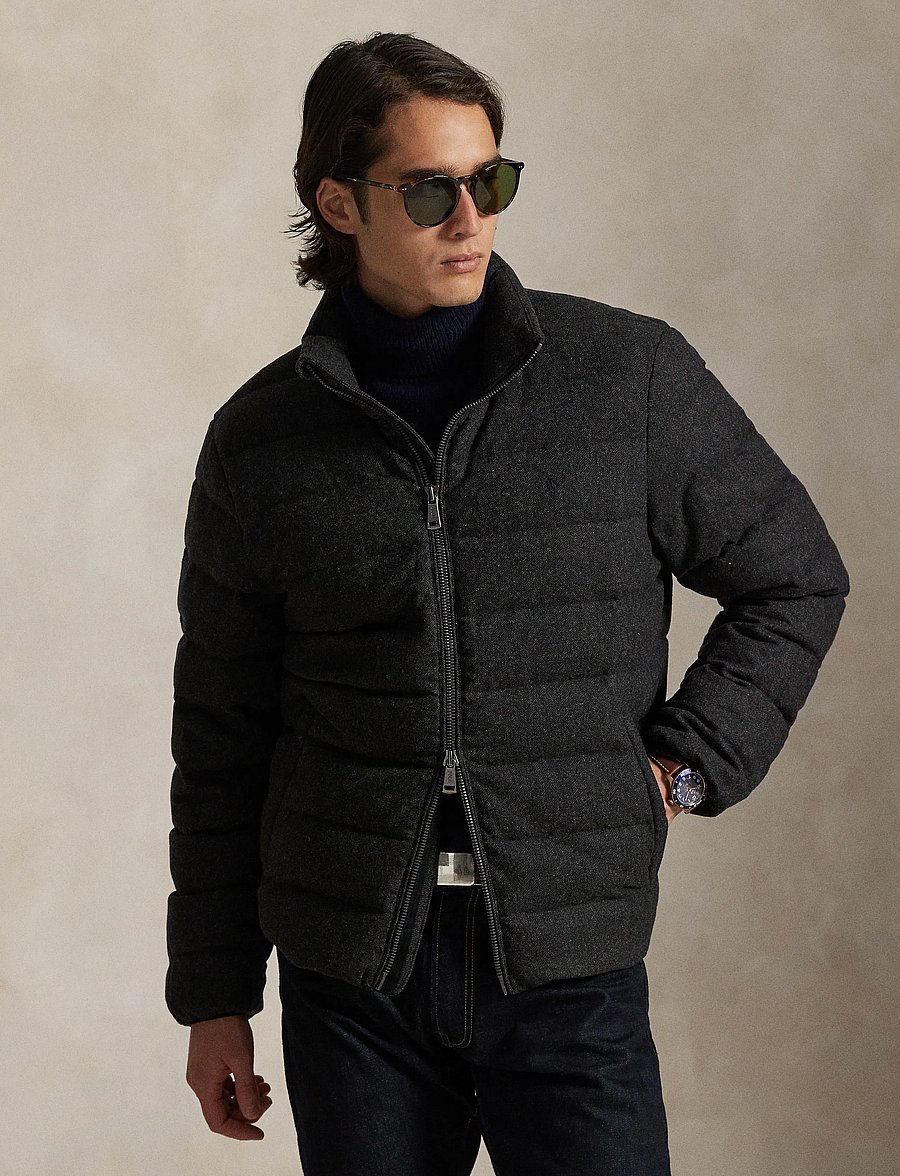 Polo Ralph Lauren - The Colden Herringbone Down Jacket - gefütterte jacken - barclay heather x - 3