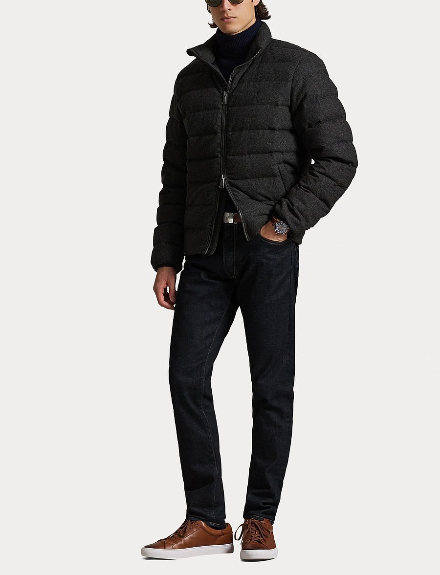 Polo Ralph Lauren - The Colden Herringbone Down Jacket - gefütterte jacken - barclay heather x - 4
