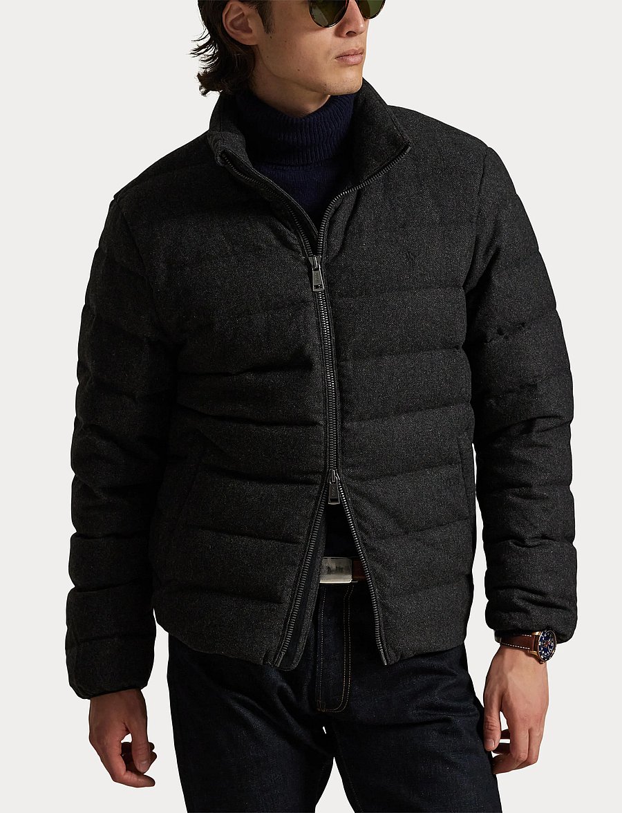 Polo Ralph Lauren - The Colden Herringbone Down Jacket - gefütterte jacken - barclay heather x - 5