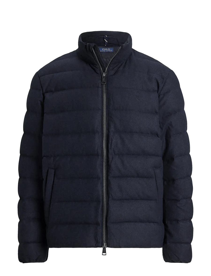 Polo Ralph Lauren - The Colden Herringbone Down Jacket - vestes matelassées - navy - 1