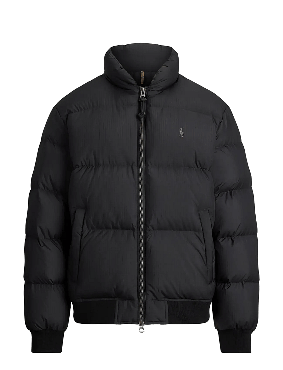 Polo Ralph Lauren - Textured Ripstop Down Jacket - forede jakker - polo black - 1