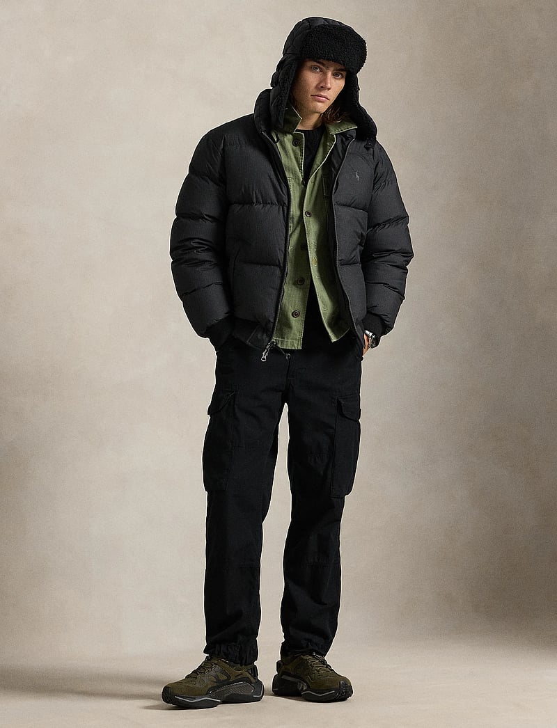 Polo Ralph Lauren - Textured Ripstop Down Jacket - fodrade jackor - polo black - 0