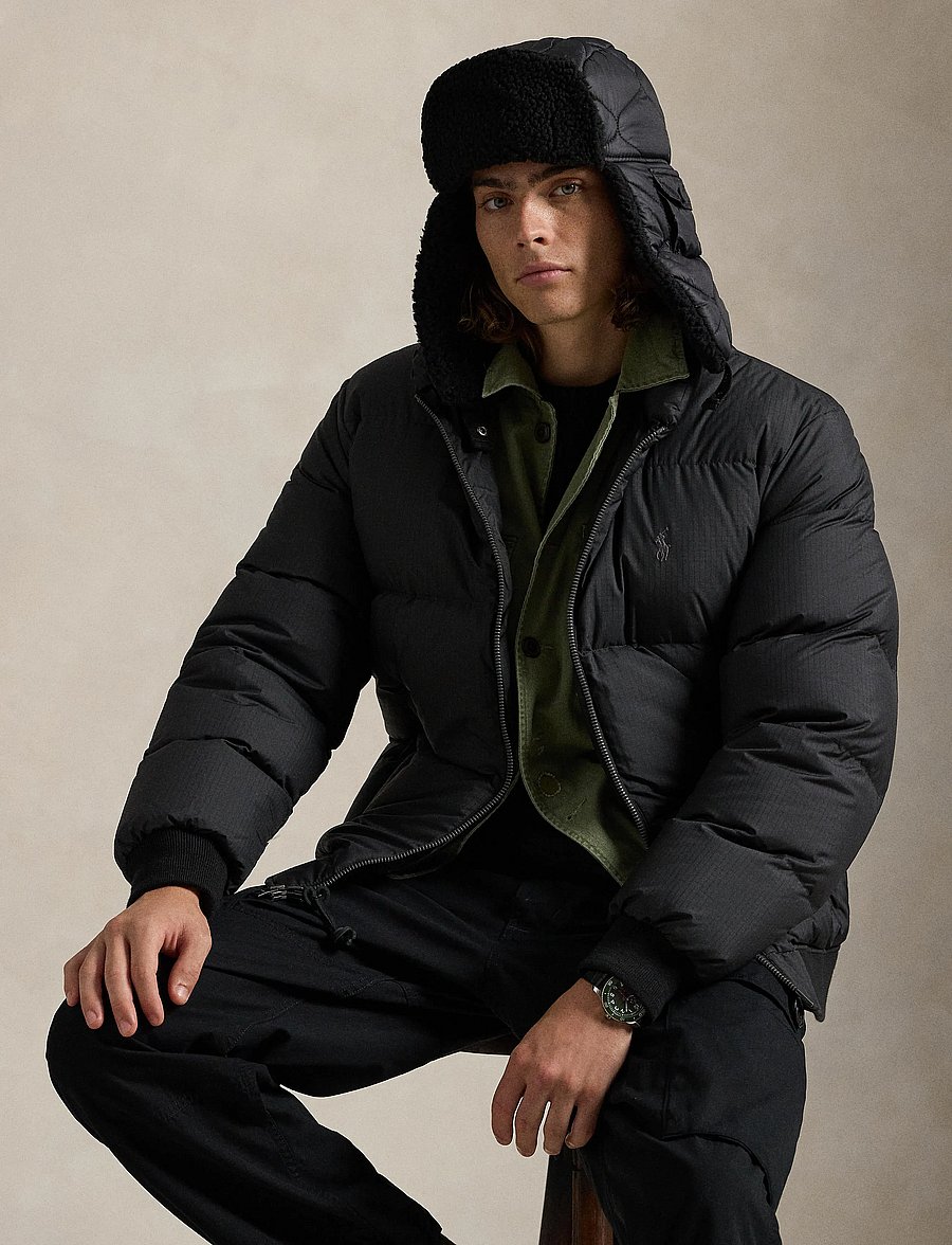 Polo Ralph Lauren - Textured Ripstop Down Jacket - forede jakker - polo black - 3