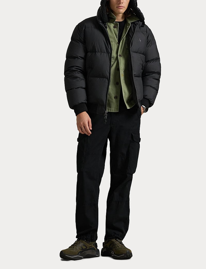 Polo Ralph Lauren - Textured Ripstop Down Jacket - fodrade jackor - polo black - 4