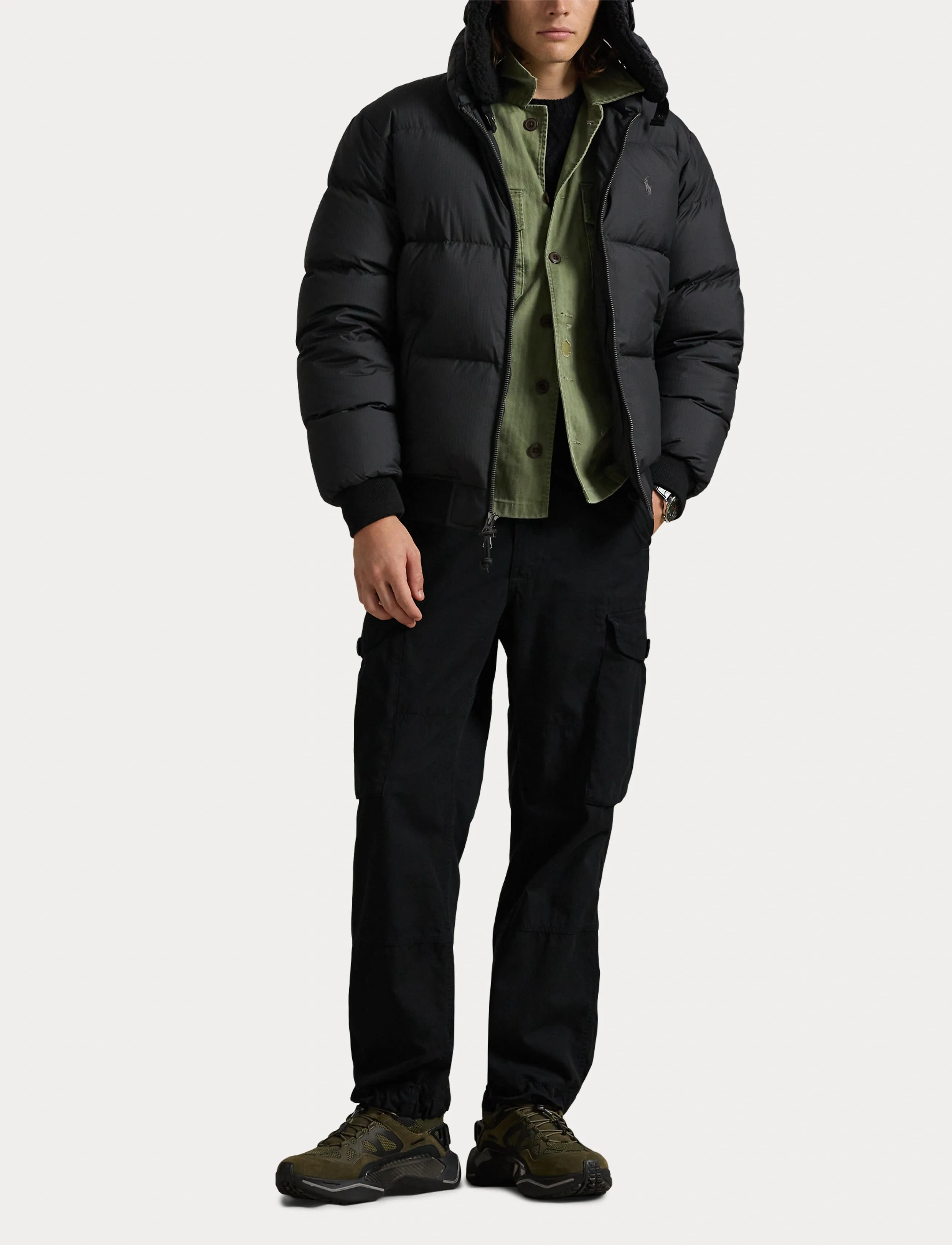 Polo Ralph Lauren - Textured Ripstop Down Jacket - forede jakker - polo black - 4