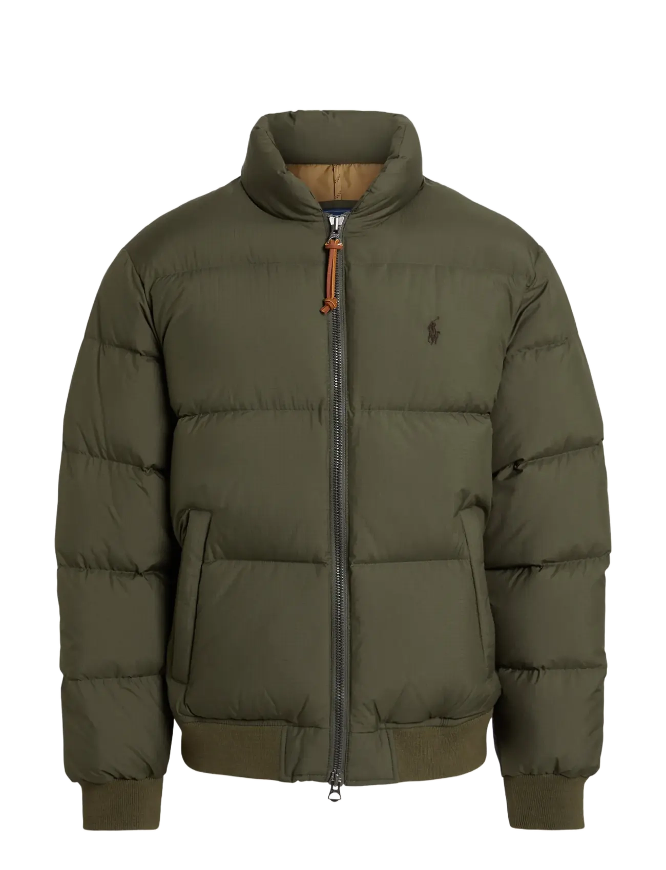 Polo Ralph Lauren Textured Ripstop Down Jacket - Jackets - RANGER GREEN / khaki/green