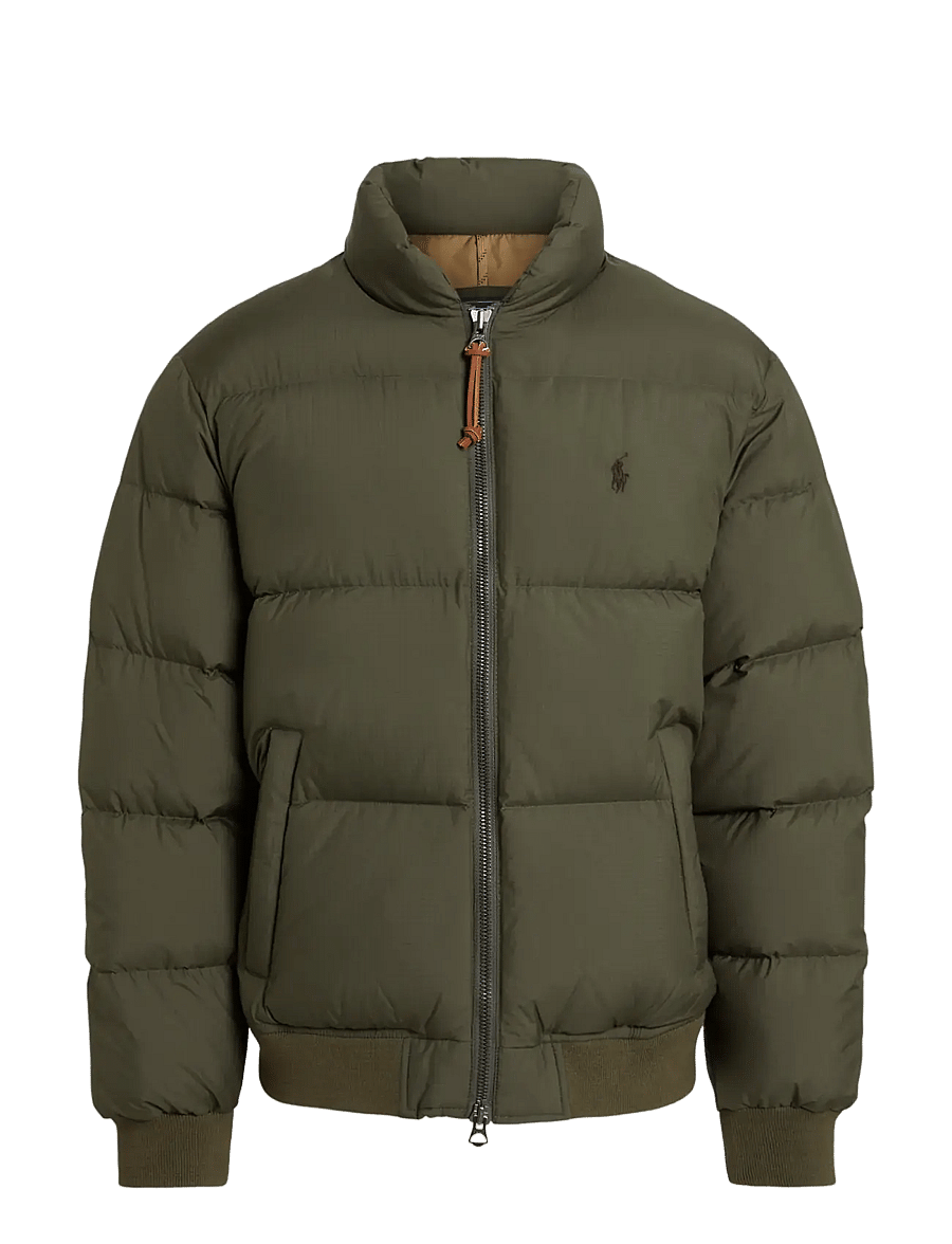 Polo Ralph Lauren - Textured Ripstop Down Jacket - vestes matelassées - ranger green - 1