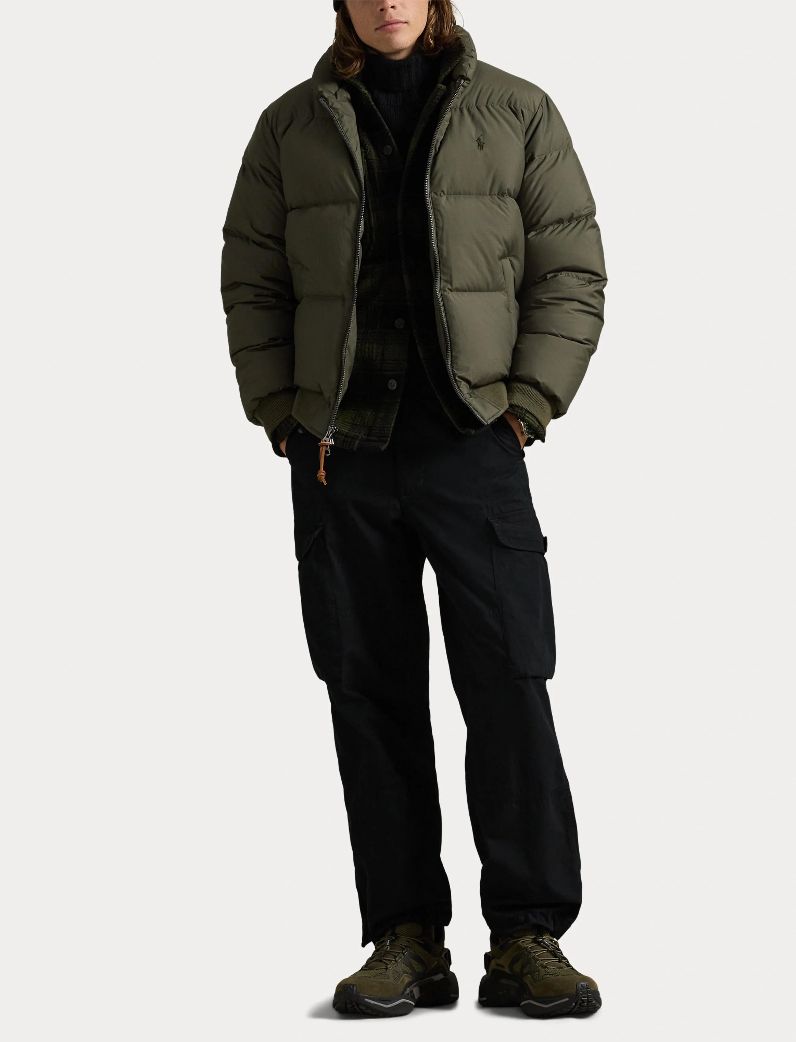 Polo Ralph Lauren - Textured Ripstop Down Jacket - vestes matelassées - ranger green - 4