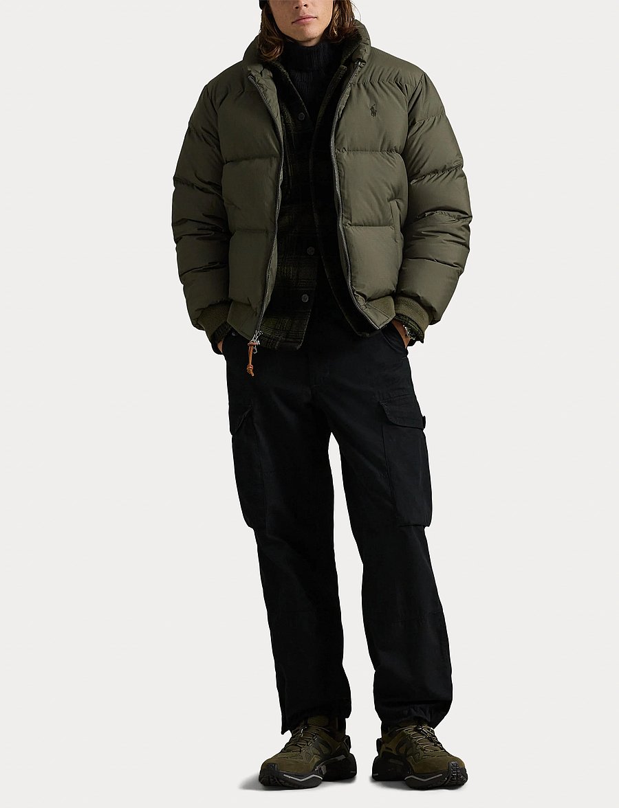 Polo Ralph Lauren - Textured Ripstop Down Jacket - vestes matelassées - ranger green - 4