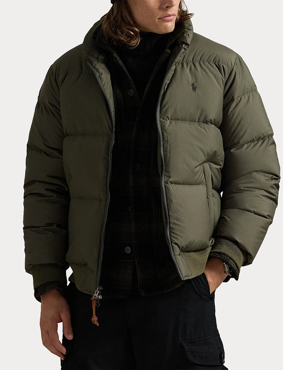 Polo Ralph Lauren - Textured Ripstop Down Jacket - vestes matelassées - ranger green - 5