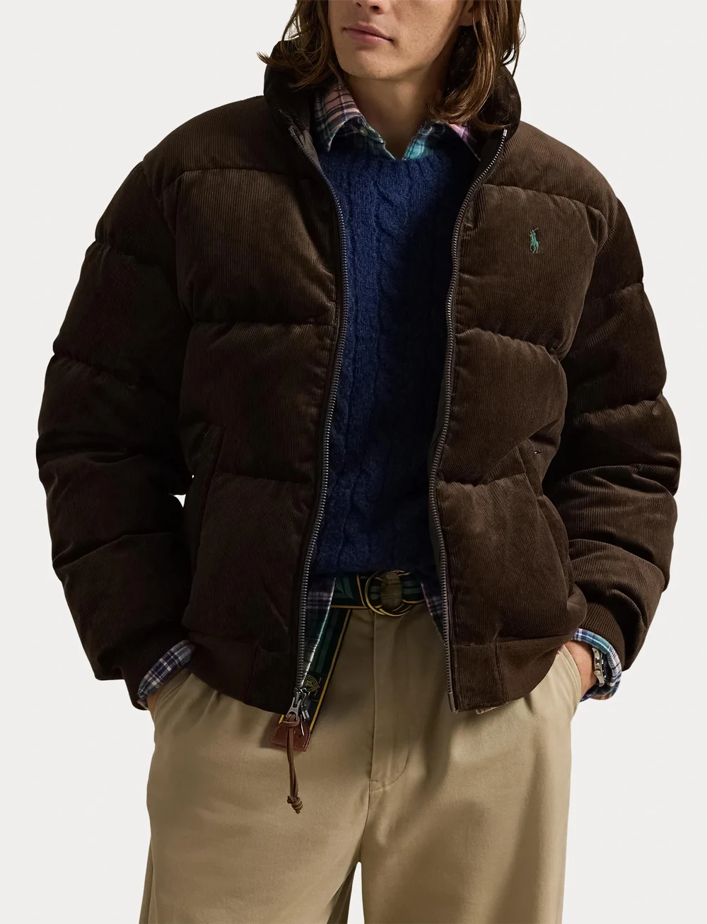 Polo Ralph Lauren - Corduroy Down Jacket - forede jakker - dark beech - 5
