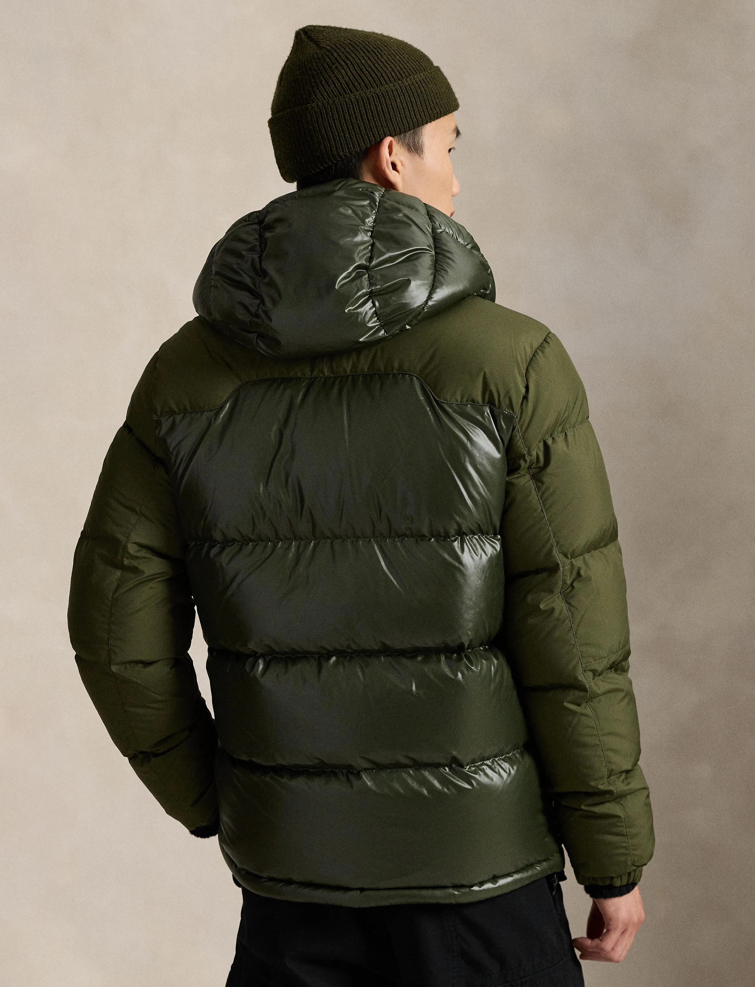 Polo Ralph Lauren - The Gorham Two-Tone Down Jacket - bólstraðir jakkar - dark loden matte - 2