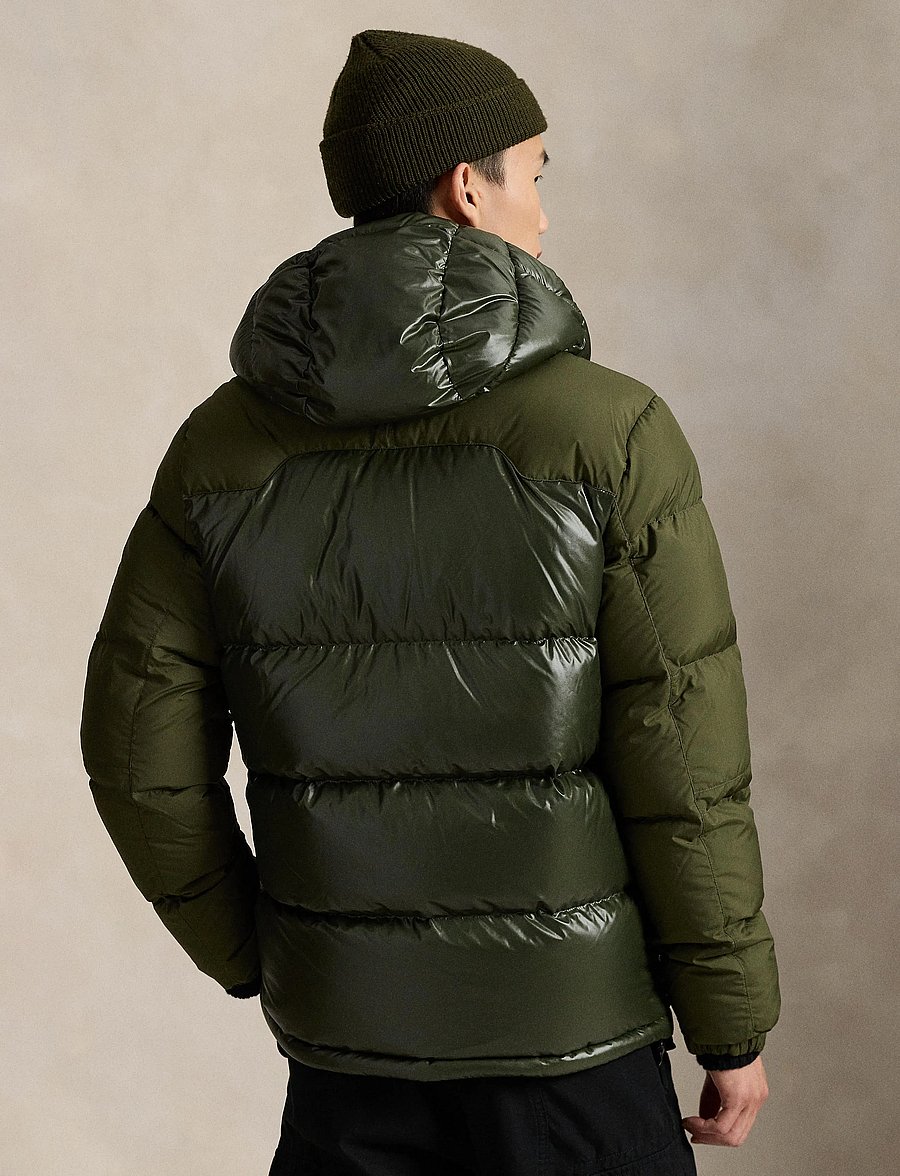 Polo Ralph Lauren - The Gorham Two-Tone Down Jacket - bólstraðir jakkar - dark loden matte - 2