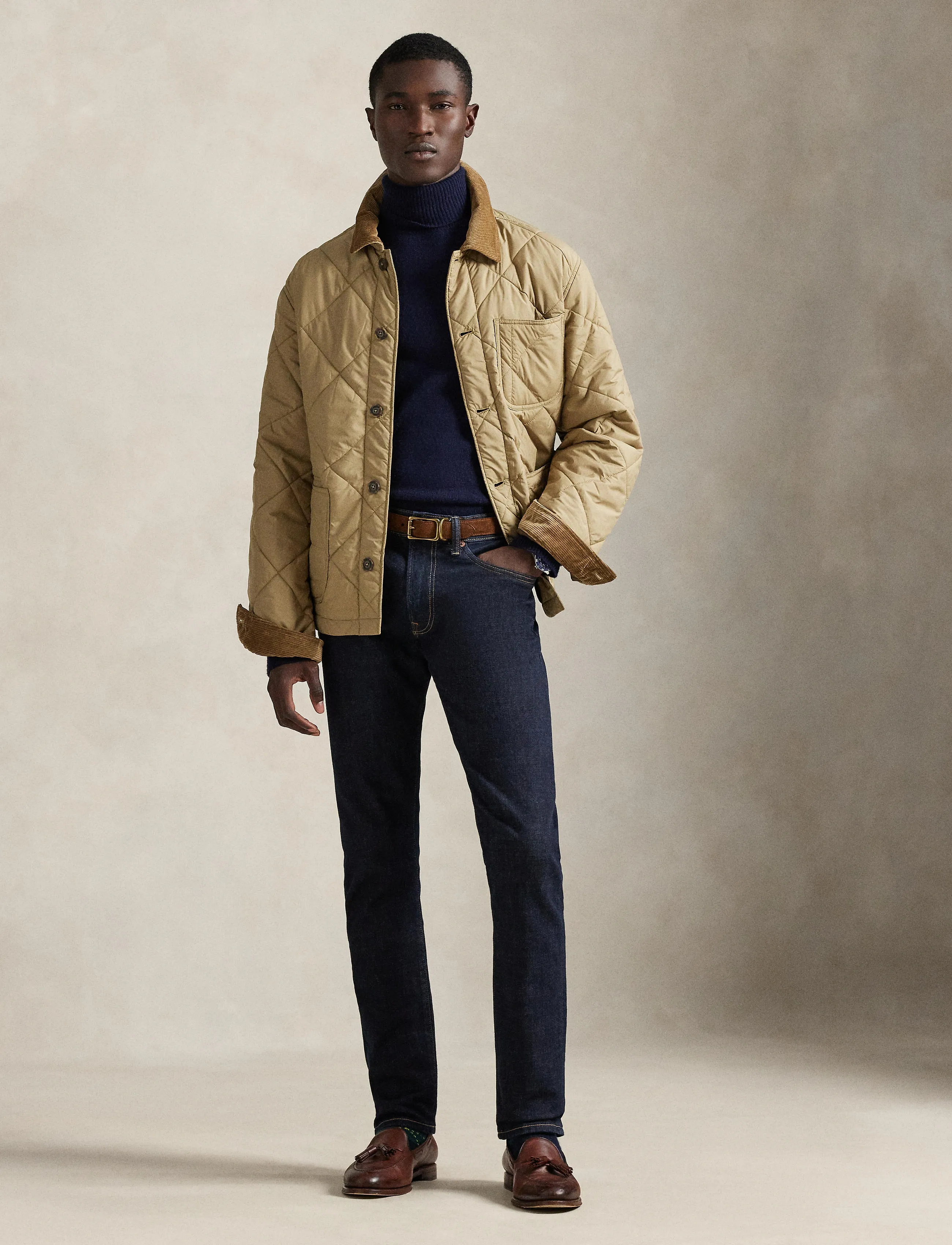 Polo Ralph Lauren The Hurston Quilted Utility Jacket - Sügispakkumised - DESERT KHAKI / beige
