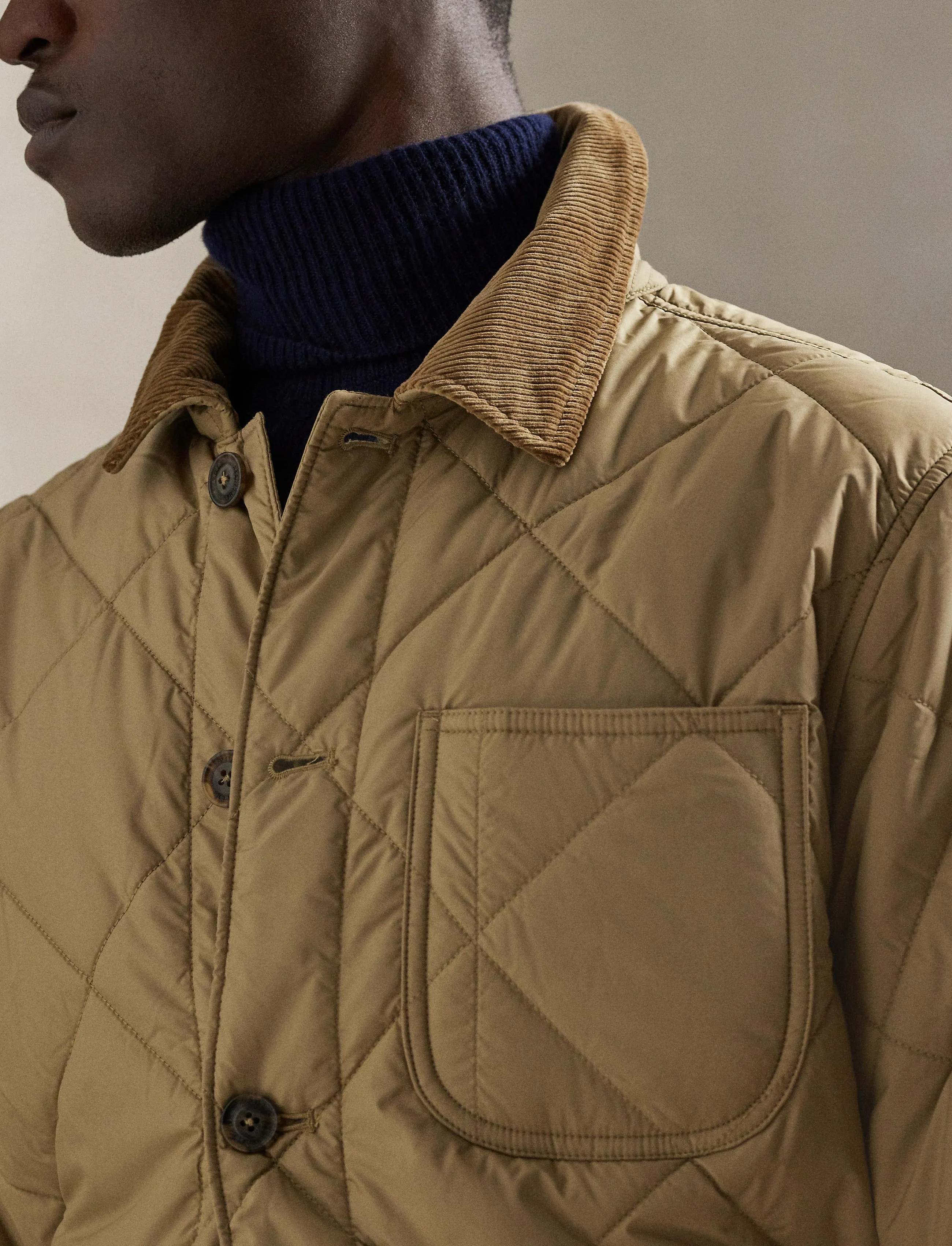 Polo Ralph Lauren - The Hurston Quilted Utility Jacket - quiltede - desert khaki - 4