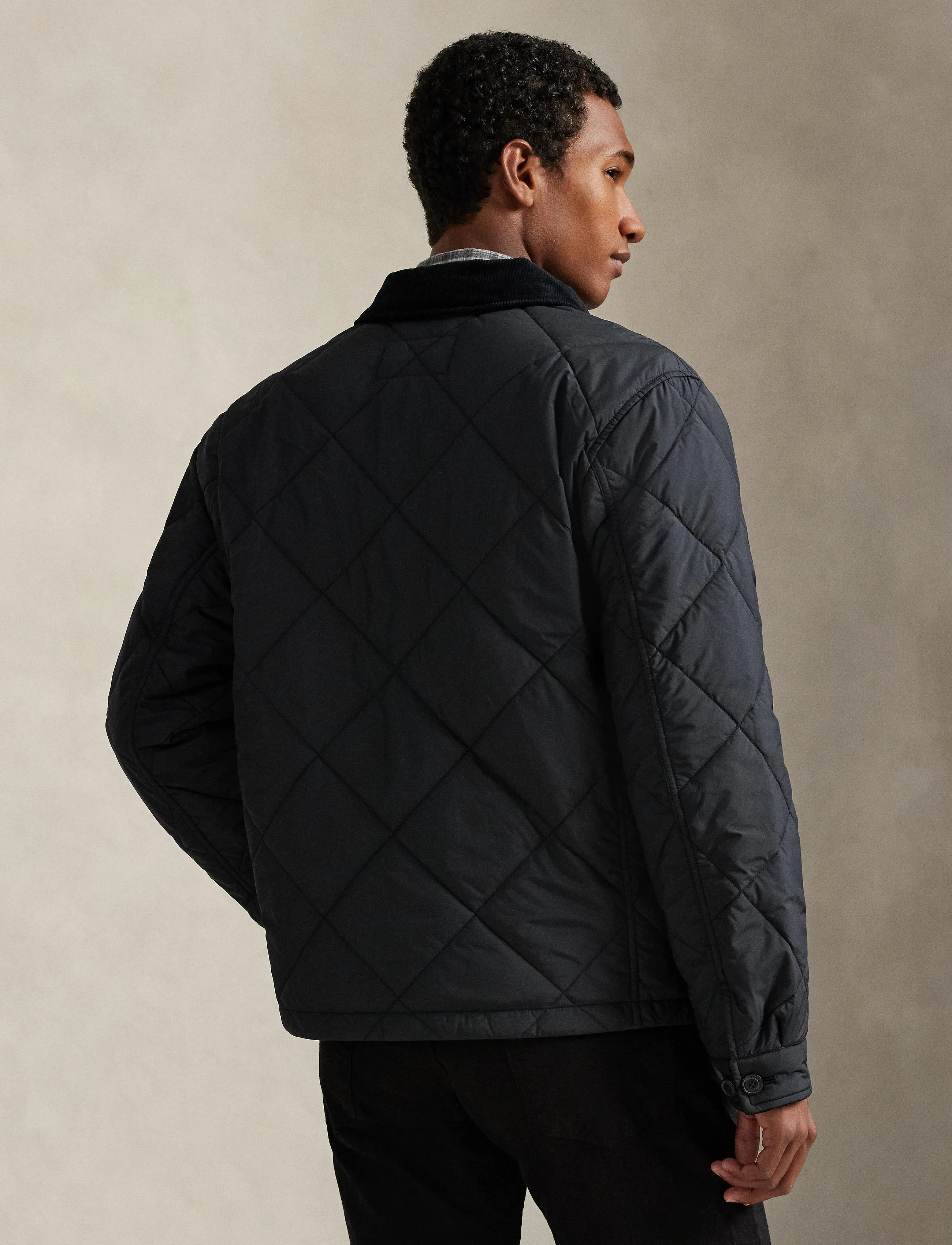 Polo Ralph Lauren The Hurston Quilted Utility Jacket, Mænd, Quiltet Utility Jakke, Sort, Str: XXL