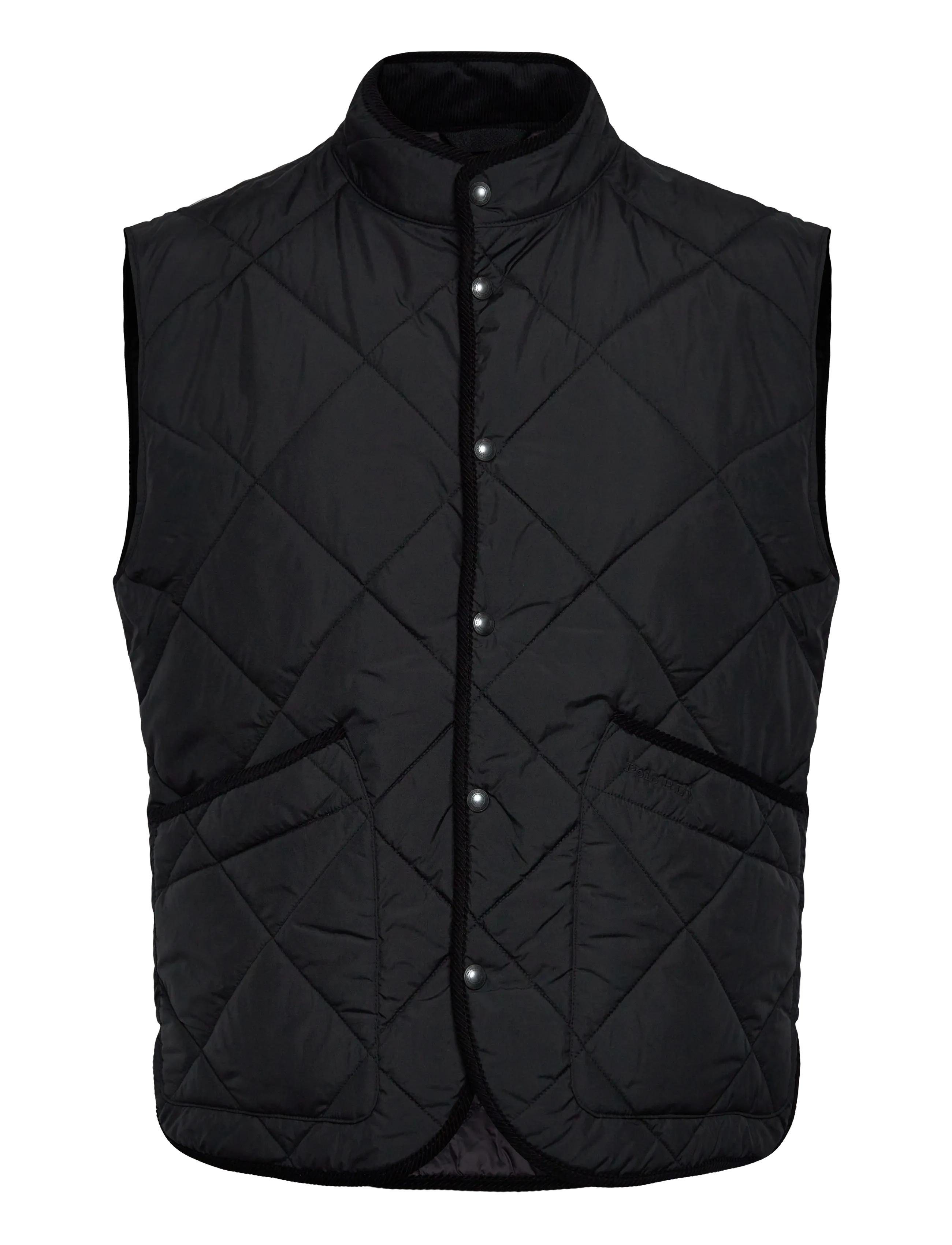 The Hurston Quilted Utility Vest - POLO BLACK