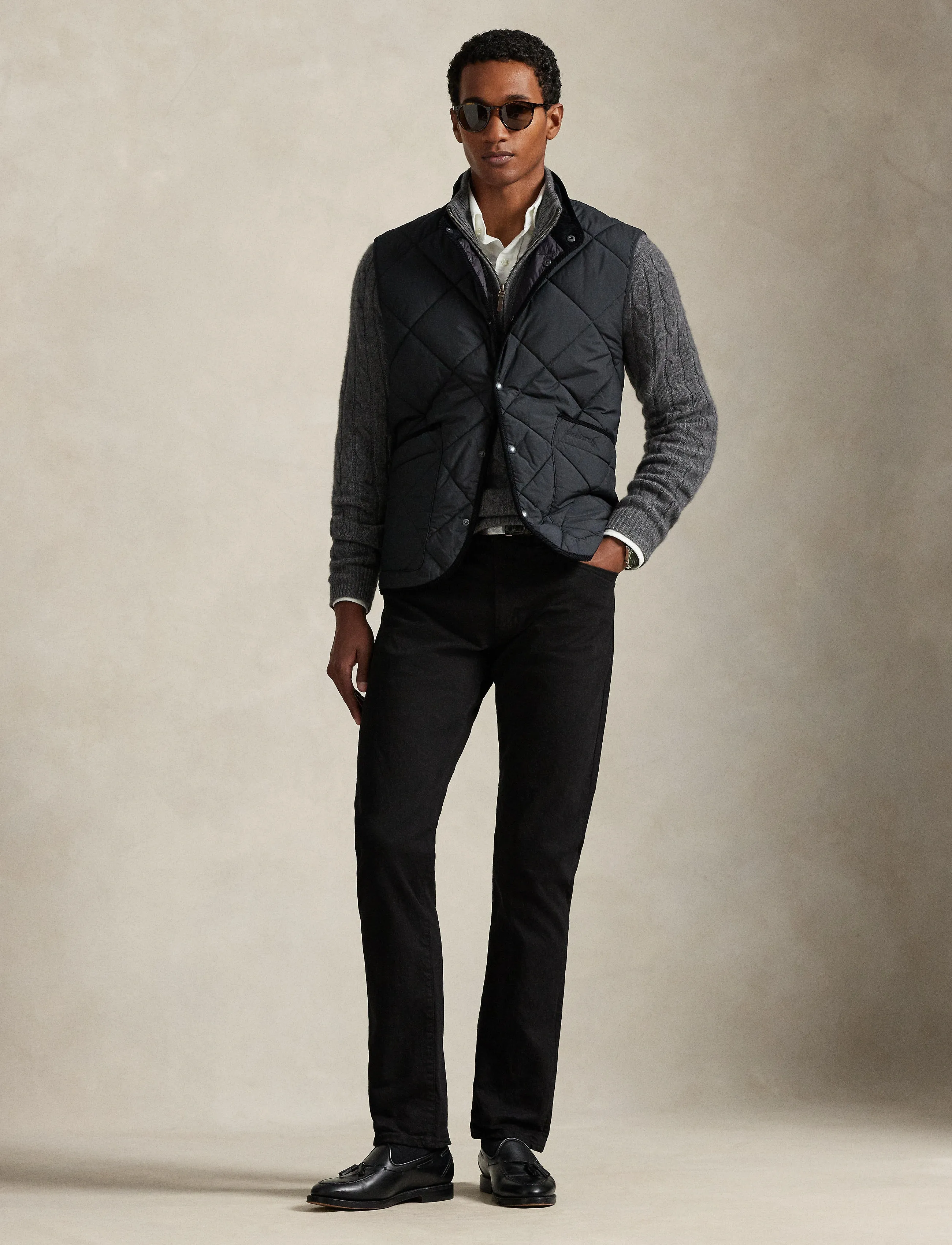 Polo Ralph Lauren - The Hurston Quilted Utility Vest - gilets sans manches - polo black - 3
