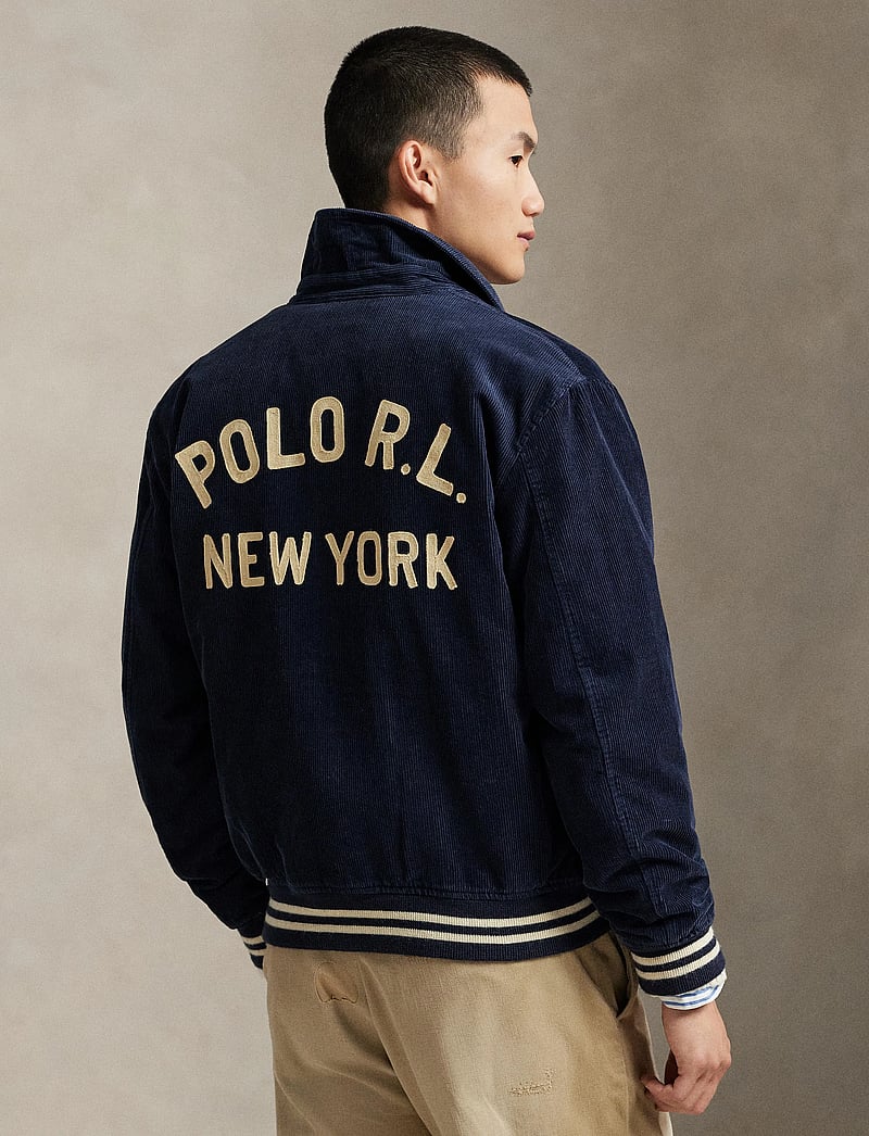 Polo Ralph Lauren - Corduroy Letter Jacket - varsity jackets - aviator navy - 2