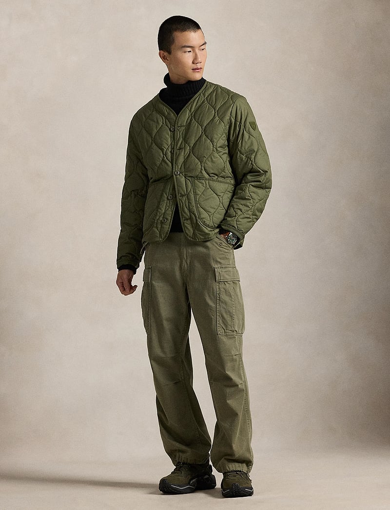 Polo Ralph Lauren - Onion-Quilted Jacquard Jacket - tepitud jakid - new olive x - 0