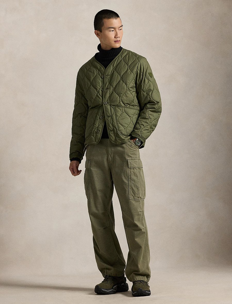 Polo Ralph Lauren - Onion-Quilted Jacquard Jacket - vestes matelassées - new olive x - 0