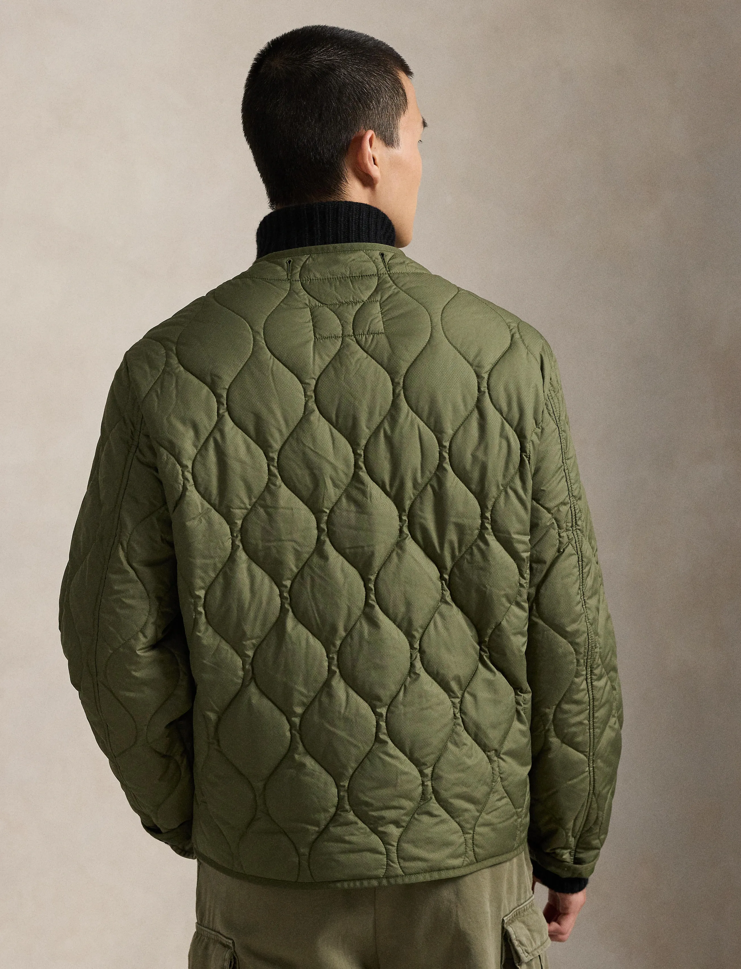 Polo Ralph Lauren - Onion-Quilted Jacquard Jacket - vestes matelassées - new olive x - 2