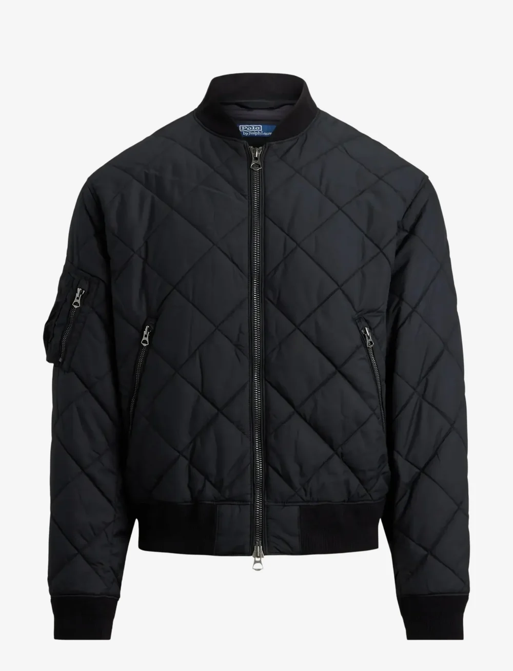 Polo Ralph Lauren - Quilted Jacquard Bomber Jacket - tepitud jakid - polo black - 1