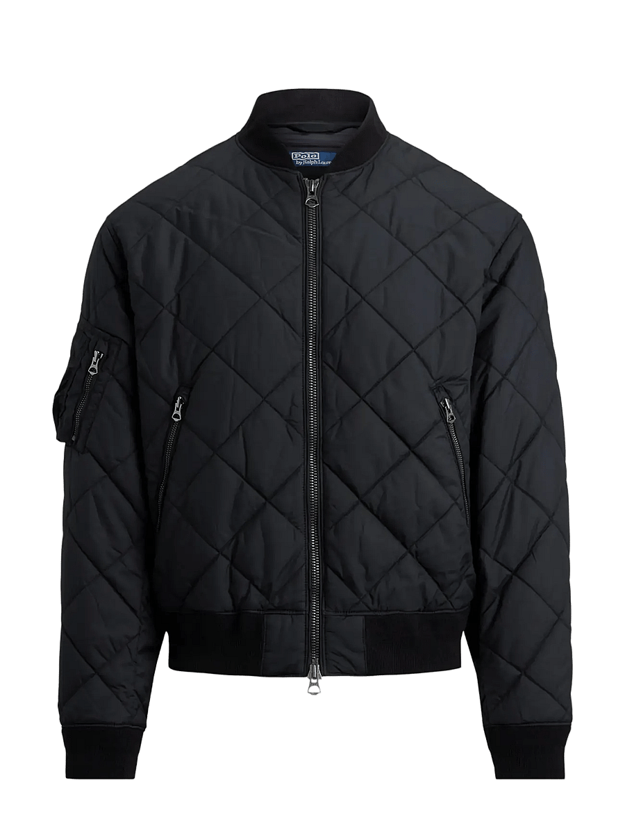 Polo Ralph Lauren - Quilted Jacquard Bomber Jacket - gesteppt - polo black - 1