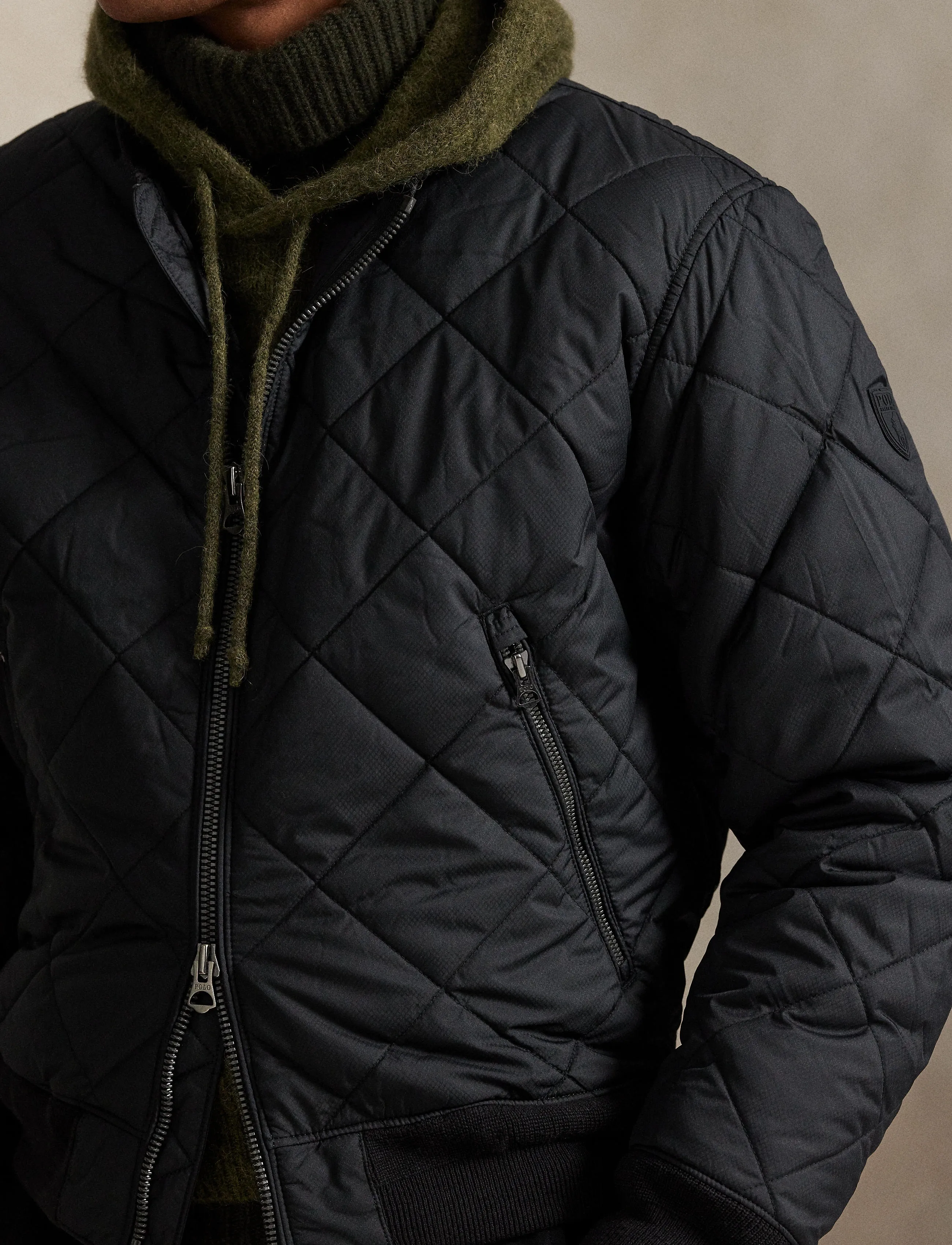 Polo Ralph Lauren Quilted Jacquard Bomber Jacket jackor herr – bild 9