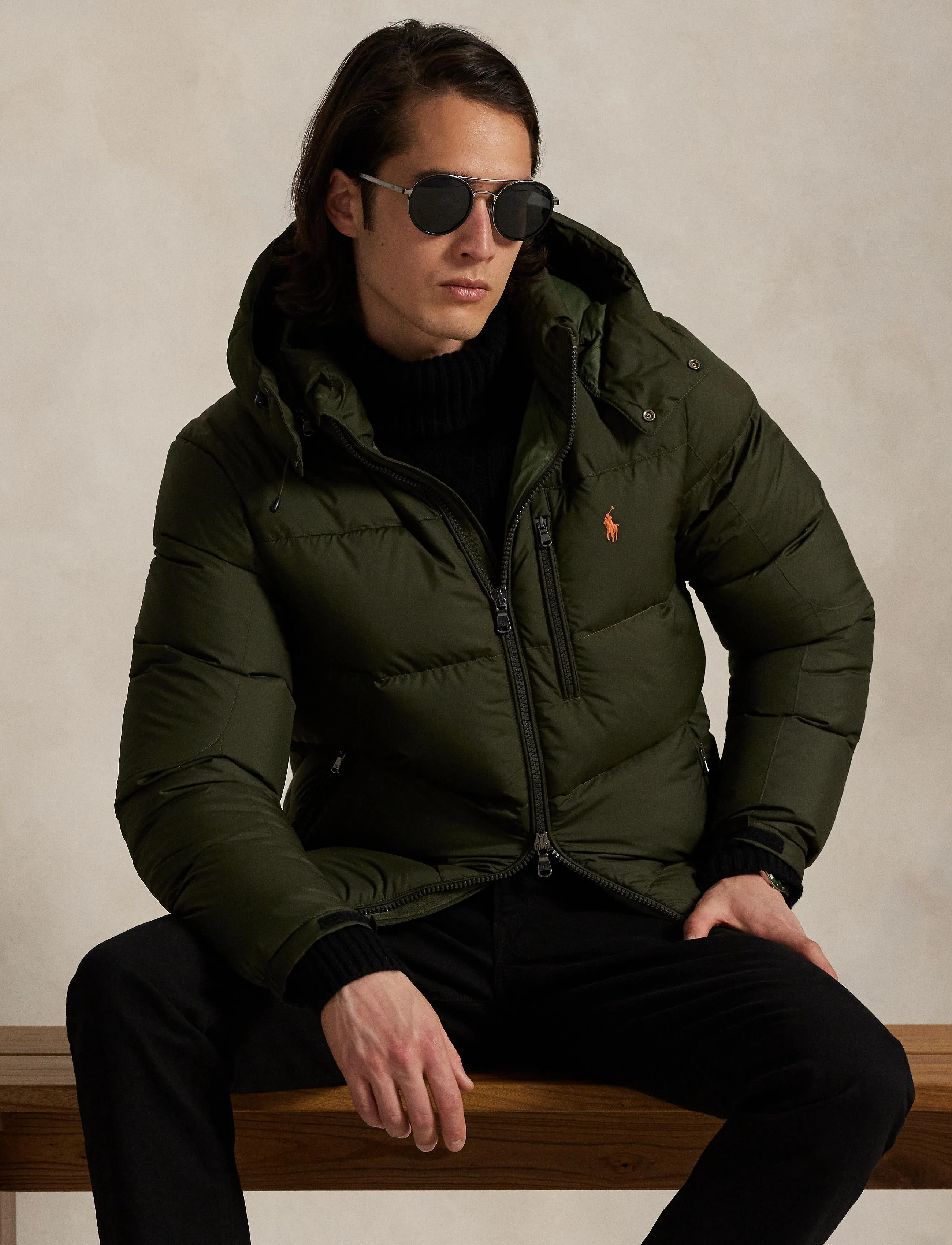 Polo Ralph Lauren - RECYCLED POLYESTER-INS-BOM - voodriga jakid - company olive - 3