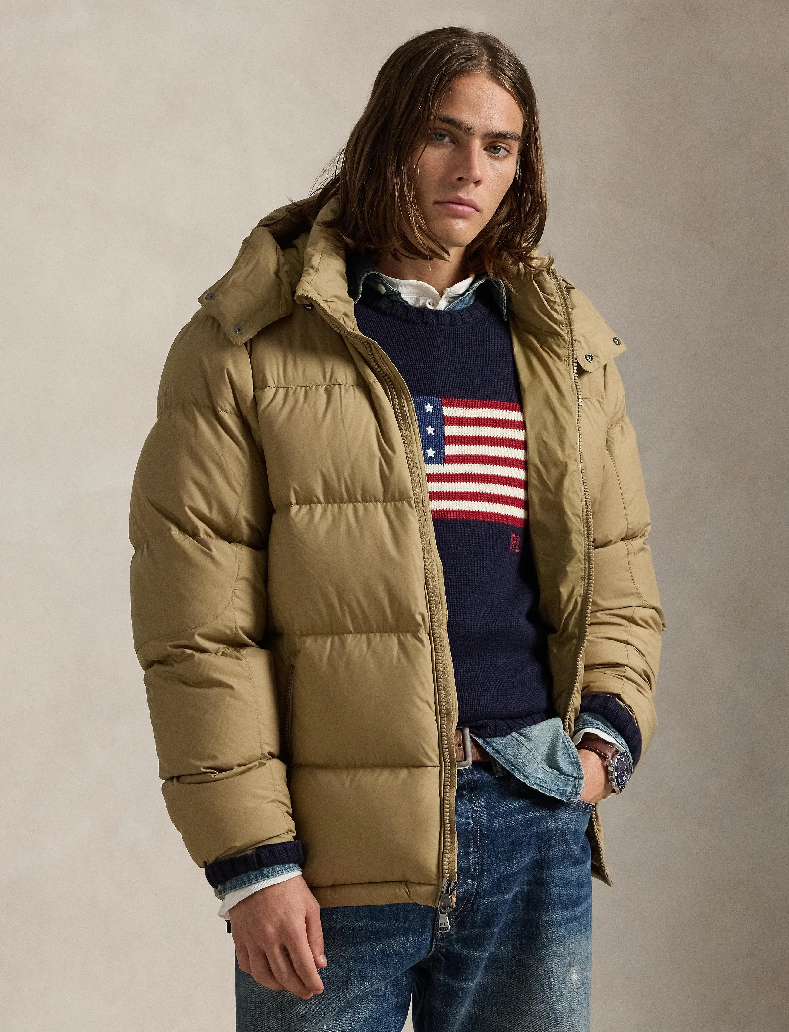 Polo Ralph Lauren - RECYCLED POLYESTER-INS-BOM - voodriga jakid - desert khaki - 3