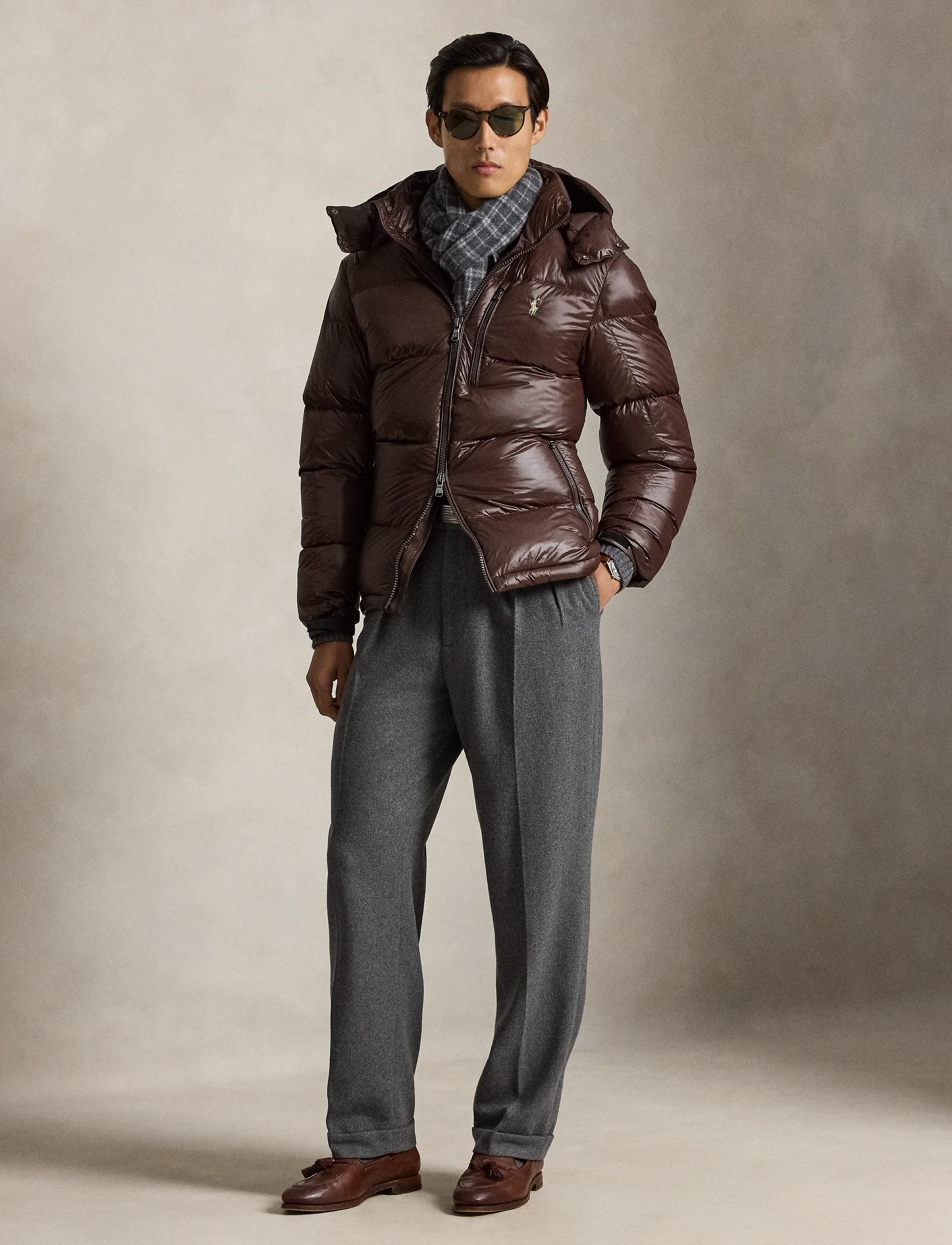 Polo Ralph Lauren - The Gorham Glossed Down Jacket - fodrade jackor - nutmeg brown glos - 4